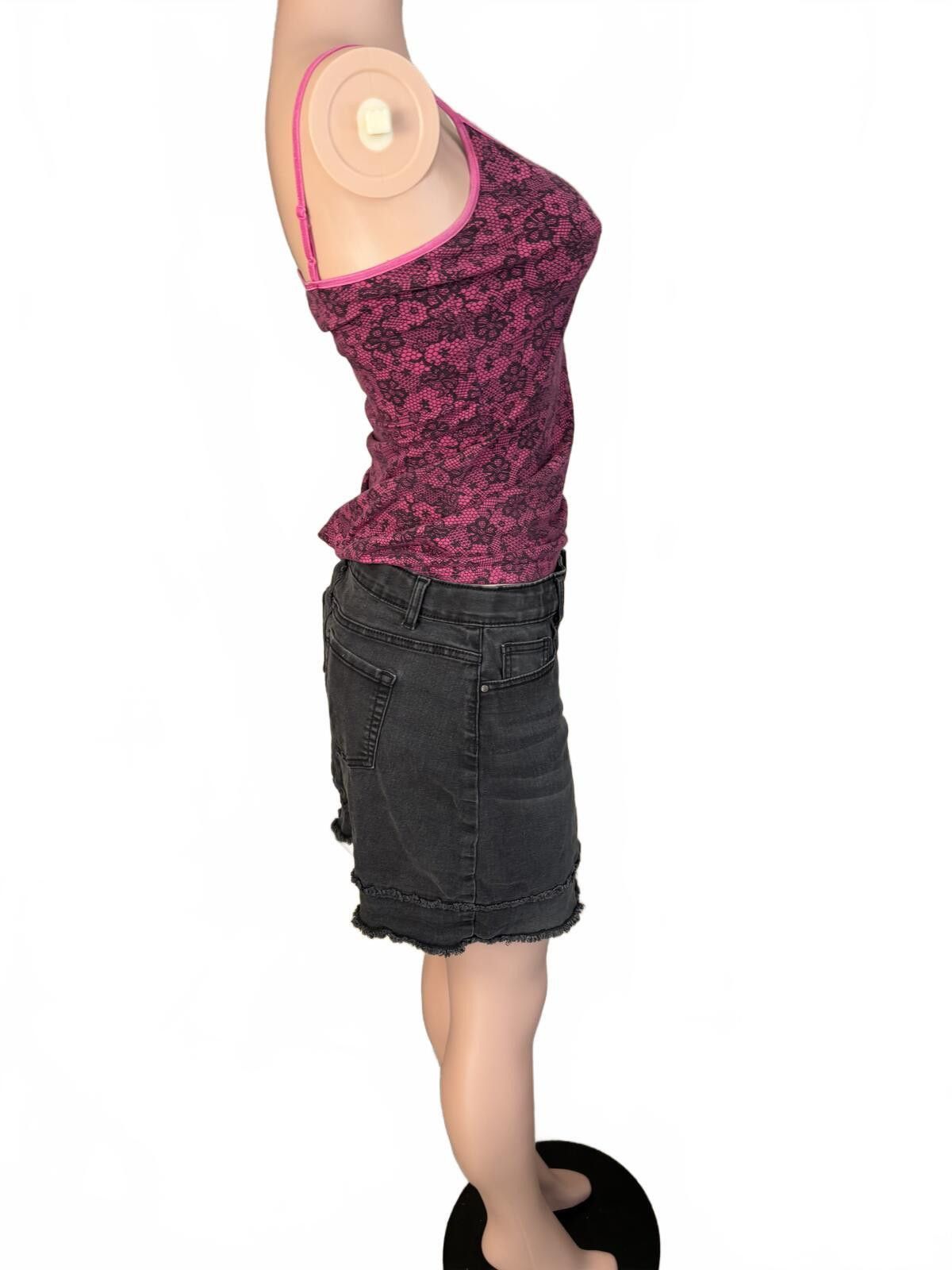 Other Pink Floral Lace Patterned Cami Top Y2K. Size Medium. Size M / US 6-8 / IT 42-44 - 7 Thumbnail