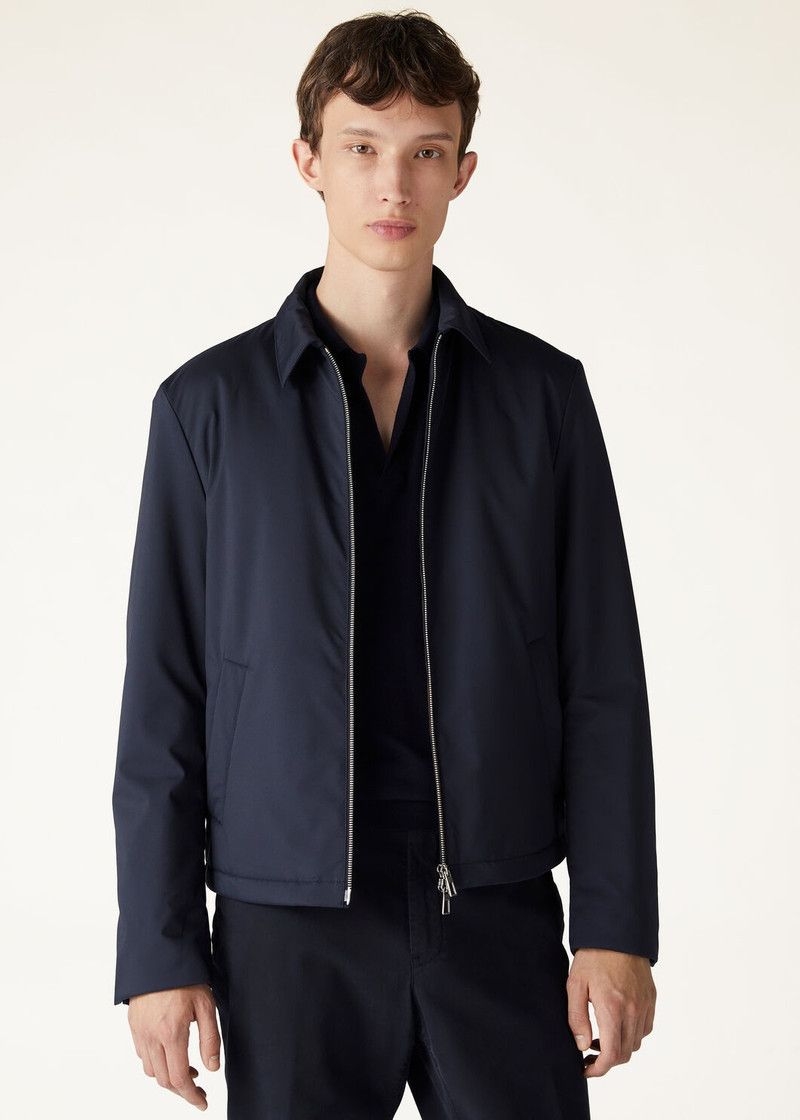 Loro Piana o1w1db10226 FAN9994 Maurin Blouson Jacket in Navy Blue Size US M / EU 48-50 / 2 - 4 Thumbnail