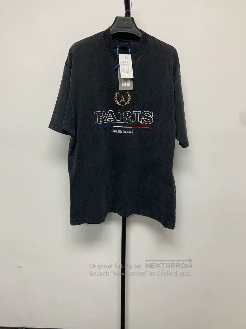 Balenciaga Balenciaga Letter pattern printed round neck casual short- Size US S / EU 44-46 / 1 - 1 Thumbnail