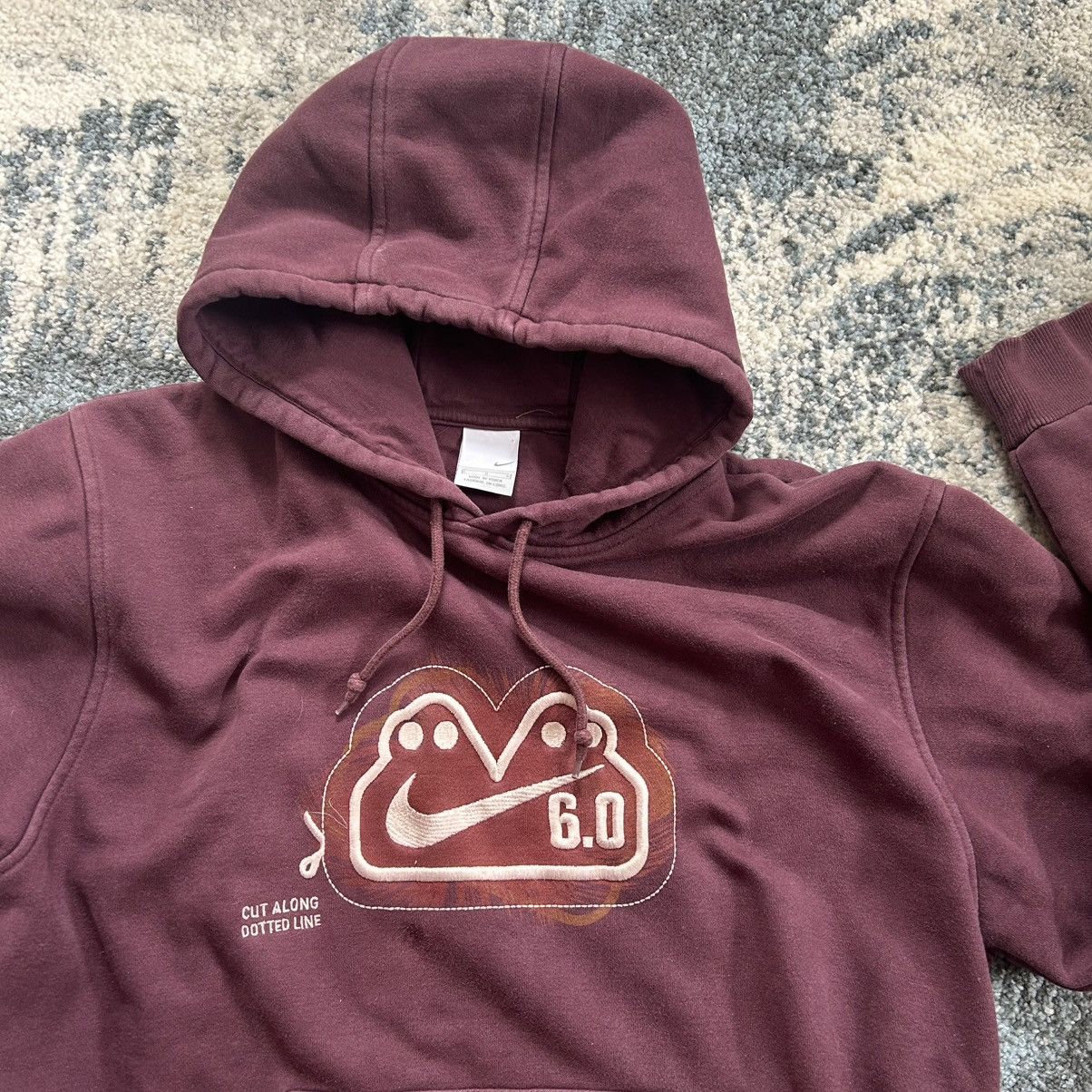 Nike × Vintage MiD 2000s NiKE 6.0 CUT OUT MUTANT LOGO HOODiE SWEATSHiRT Size US L / EU 52-54 / 3 - 1 Thumbnail