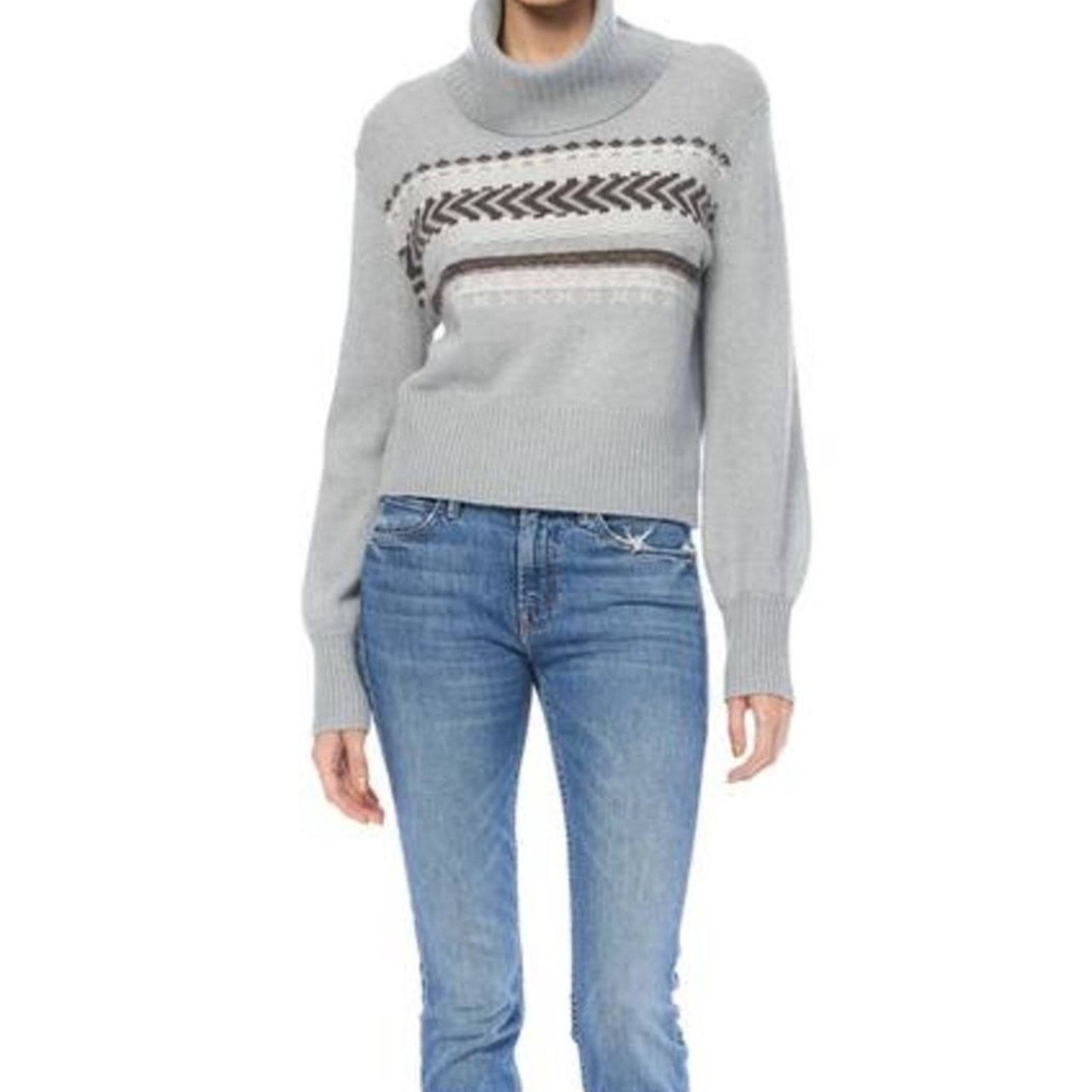360Cashmere Kimmie Turtleneck Fair Isle Sweater from 360 Cashmere Size M / US 6-8 / IT 42-44 - 2 Thumbnail