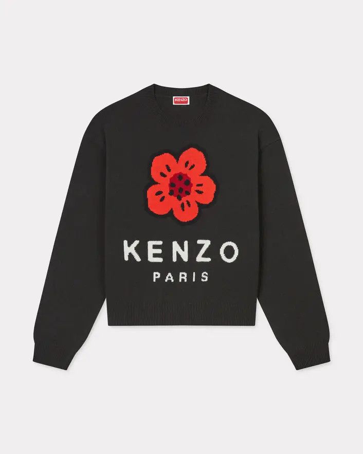 Kenzo o1s22i1n0125 Boke Flower Wool Sweater in Black Size XS / US 0-2 / IT 36-38 - 1 Thumbnail