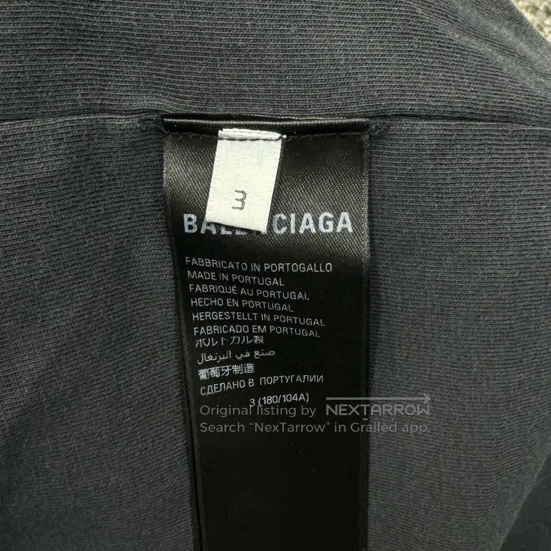 Balenciaga Balenciaga Black washed short-sleeve Size US L / EU 52-54 / 3 - 6 Thumbnail