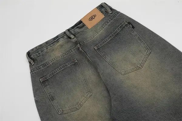 Japanese Brand Men's American street distressed retro trend washed jeans Size US 32 / EU 48 - 4 Thumbnail