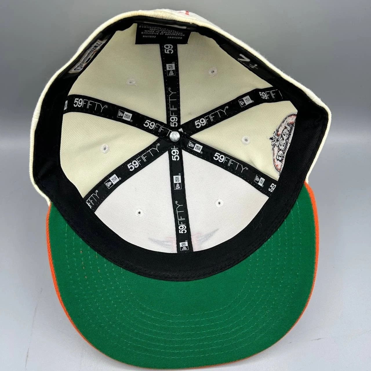 New Era Houston Astros Hat Men 7 1/4 59Fifty New Era MLB Fitted Cap Size ONE SIZE - 2 Thumbnail