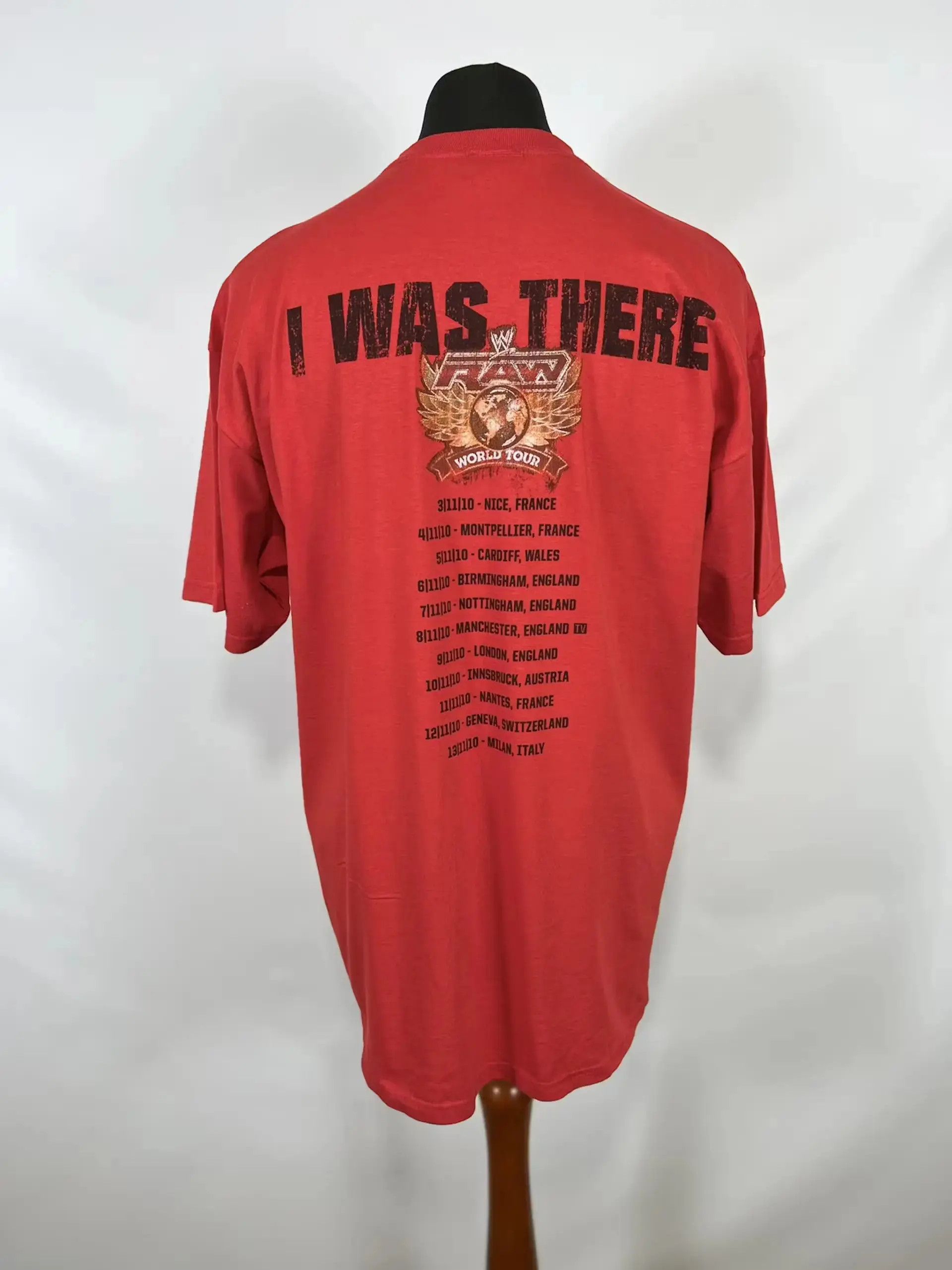 Band Tees × WWE × WWF Vintage WWE “I was there” 2010 tour T-shirt Size US XL / EU 56 / 4 - 2 Thumbnail