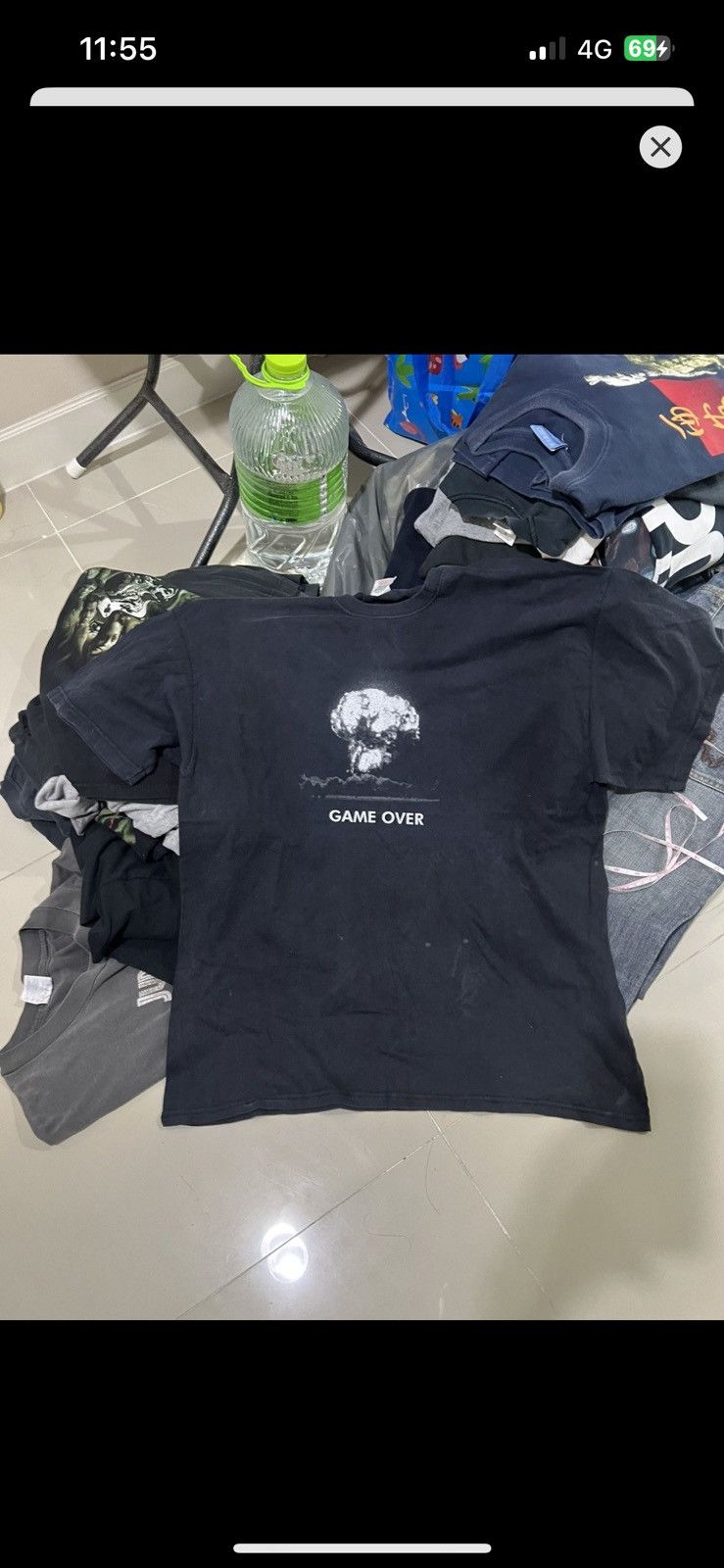 Vintage Faded Vintage Game Over Bomb T-Shirt Size US L / EU 52-54 / 3 - 3 Thumbnail