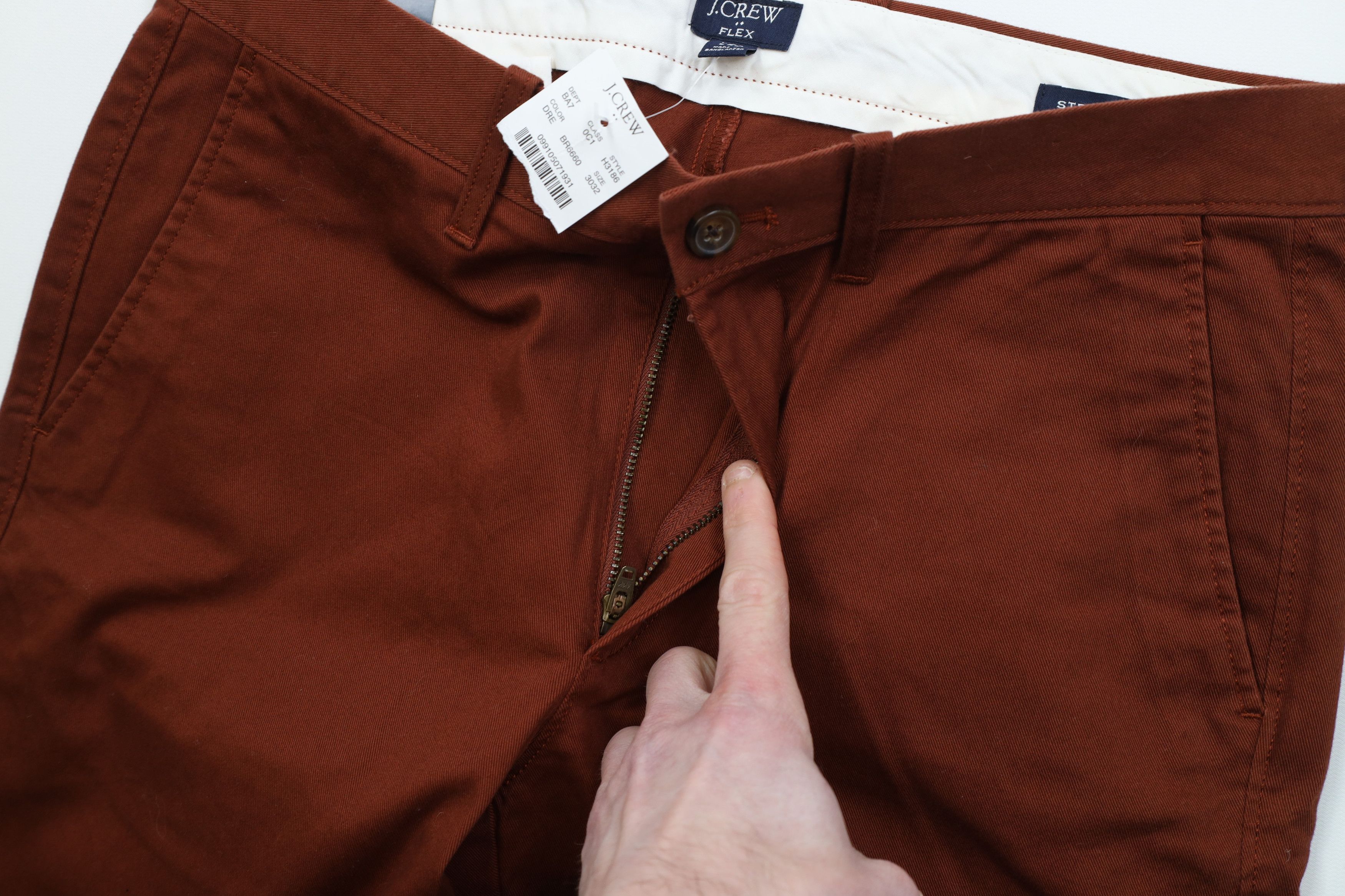J.Crew New J Crew Straight Leg Chino Pants Trousers Copper Brown Size US 30 / EU 46 - 7 Thumbnail