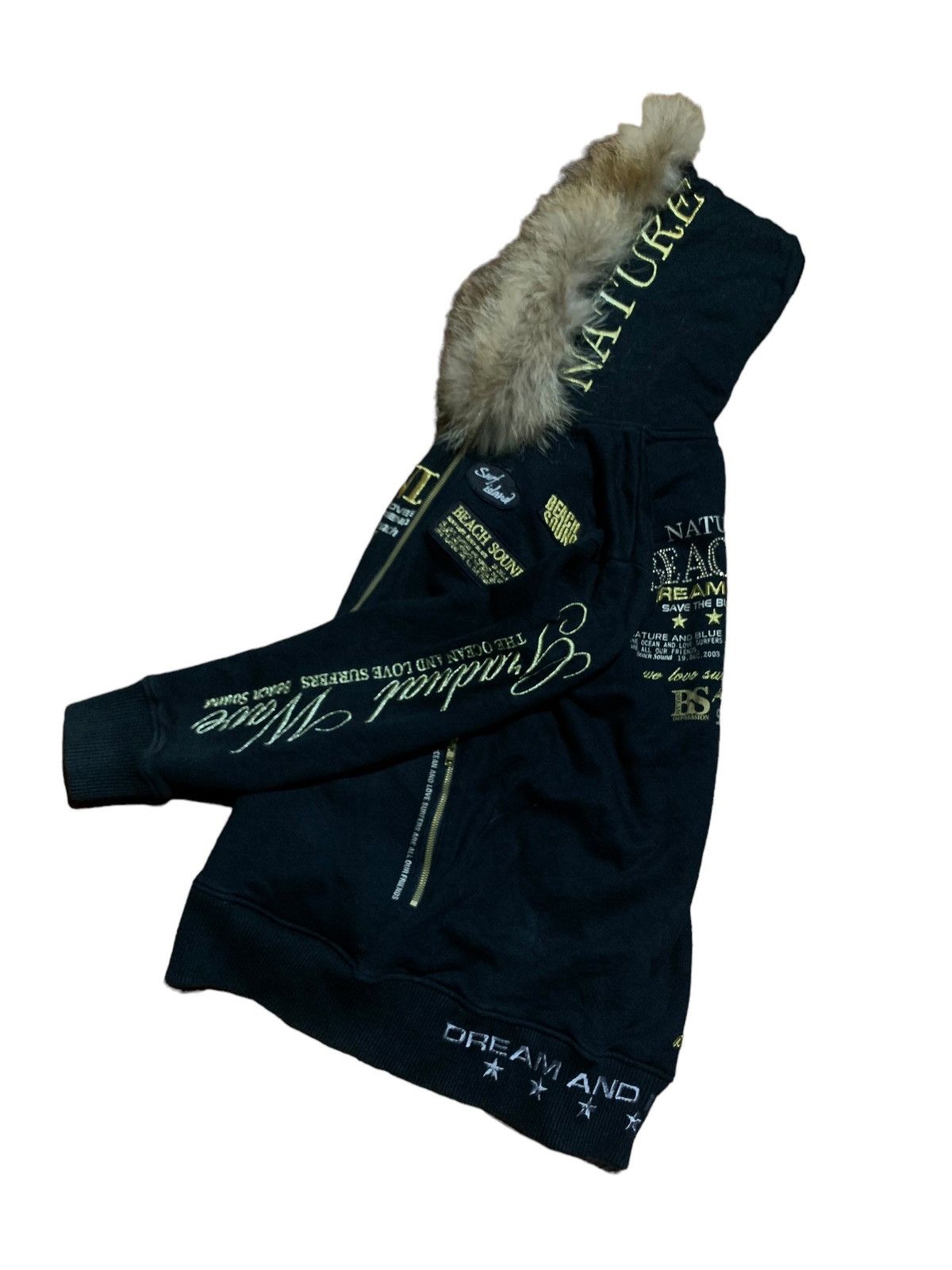 If Six Was Nine Beach Sounds poem punk rock fur hoodie if6was9 LgB style Size US L / EU 52-54 / 3 - 13 Thumbnail