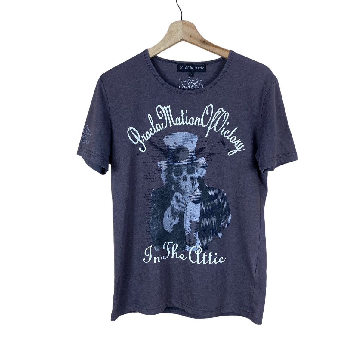 トップス in the attic skull design tee In The Attic × Japanese Brand Growth by in the attic skull