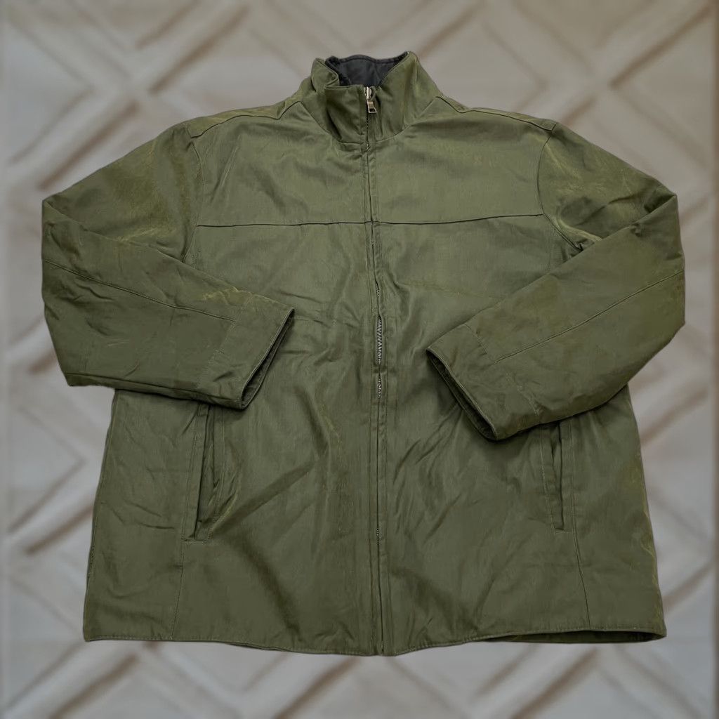 Vintage Mark New York Jacket Medium Mens Army Green Quilted Lining Full Zip Outdoor Hike Size US M / EU 48-50 / 2 - 1 Thumbnail