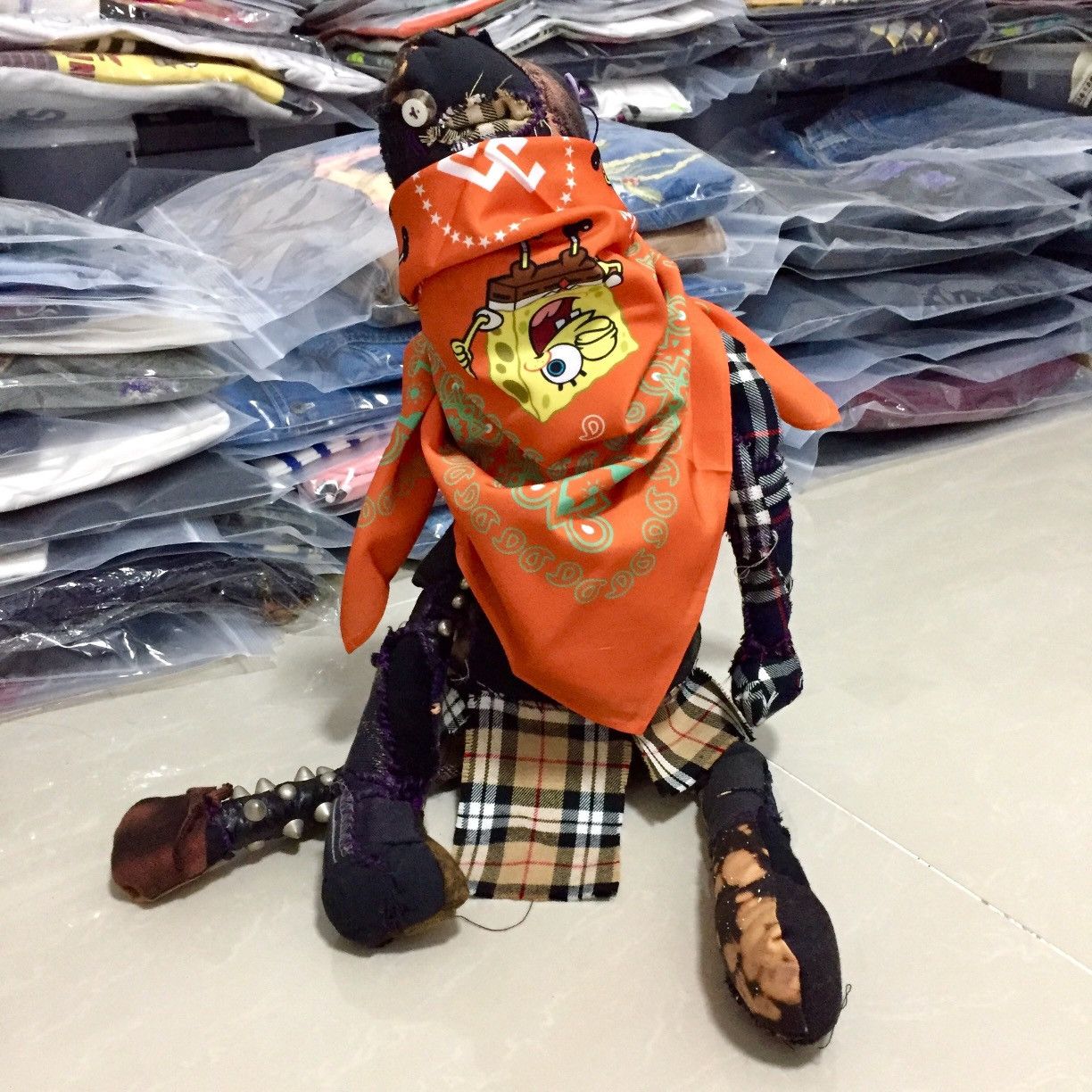 Jerome Jhamal JEROME JHAMAL SPONGEBOB BANDANA Size ONE SIZE - 2 Thumbnail