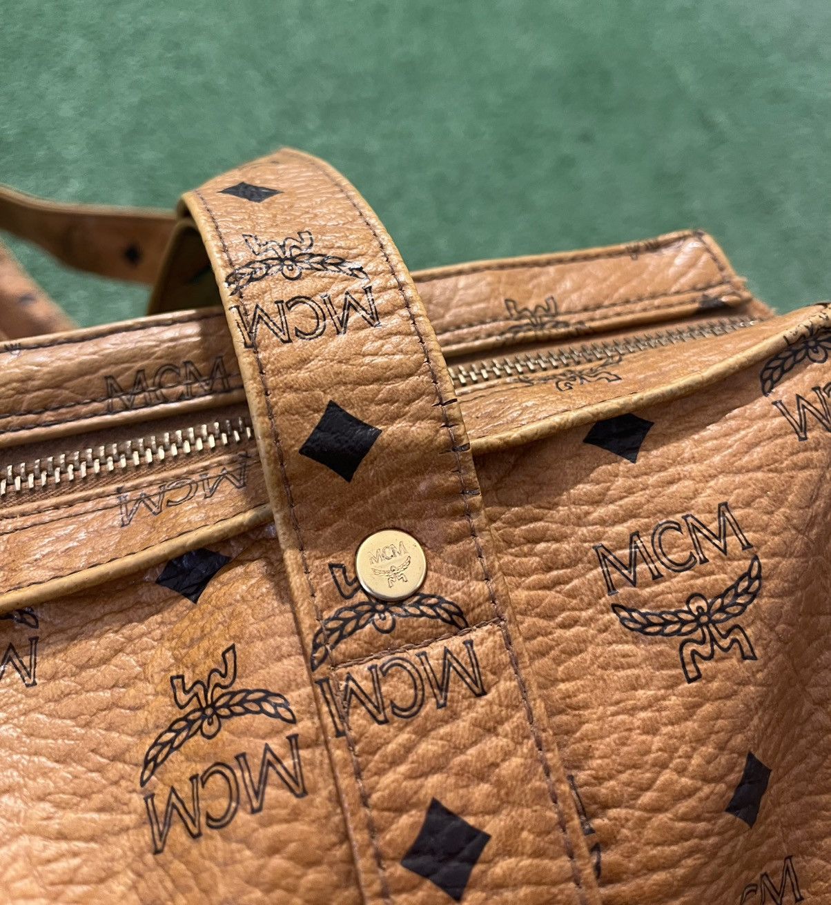 MCM MCM Monogram Leather Tote Bag Vintage Size ONE SIZE - 9 Thumbnail