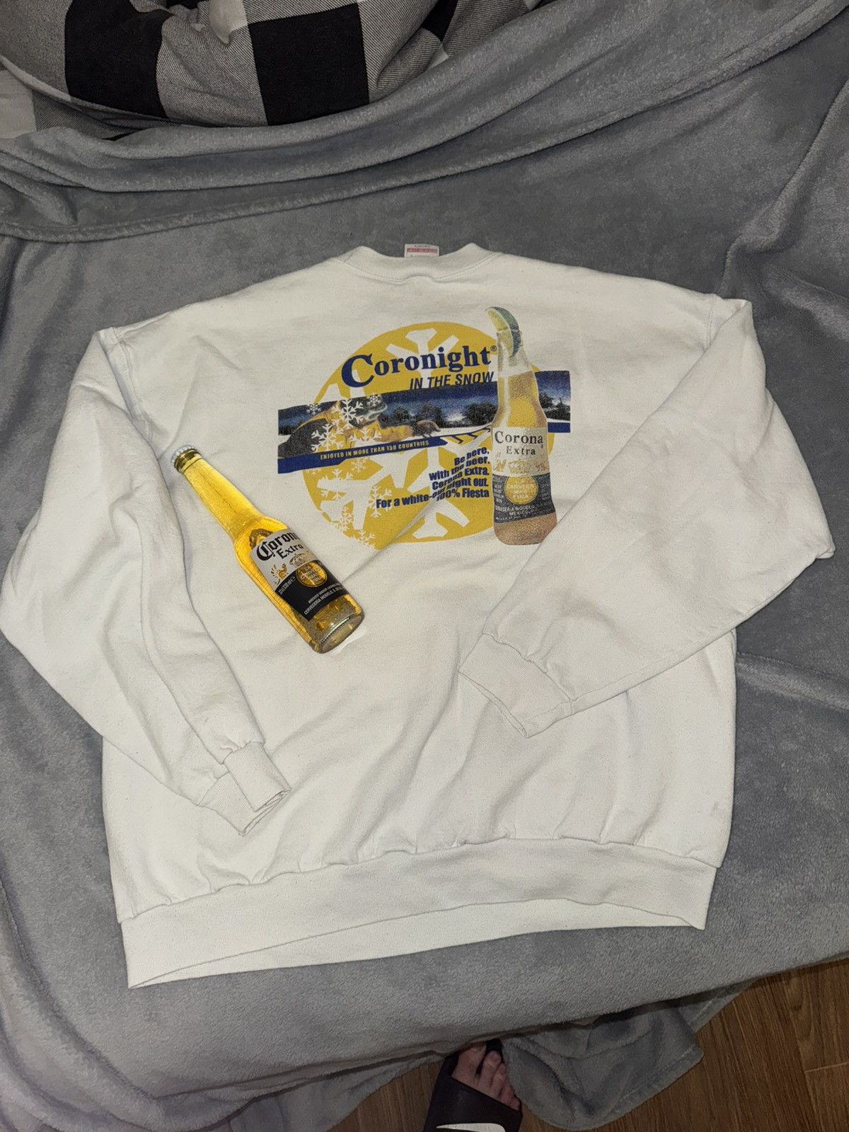 Vintage Corona beer sweatshirt vintage Size US XL / EU 56 / 4 - 3 Thumbnail