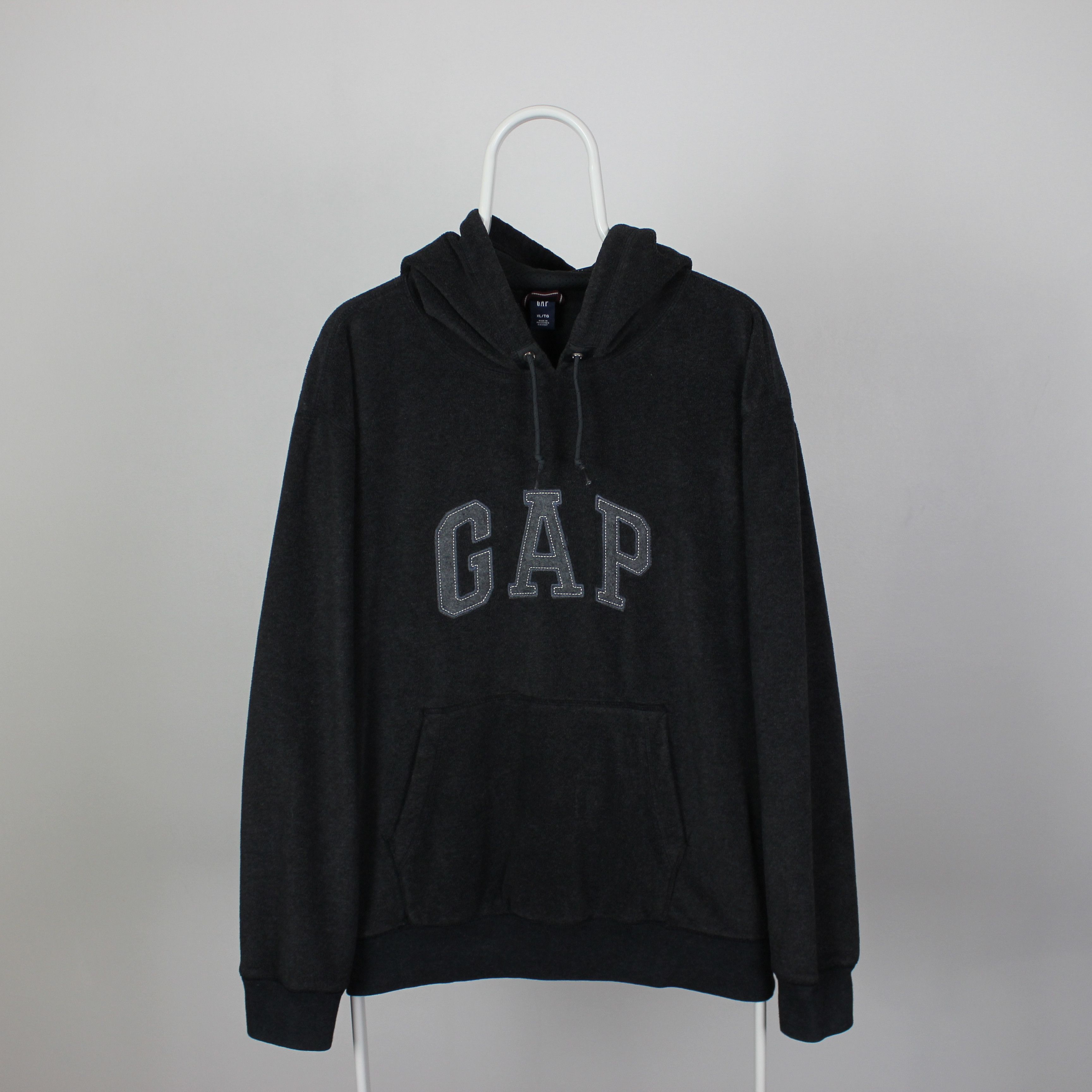 Gap Gap hoodie vintage fleece centr logo men rare L XL Size US XL / EU 56 / 4 - 2 Thumbnail