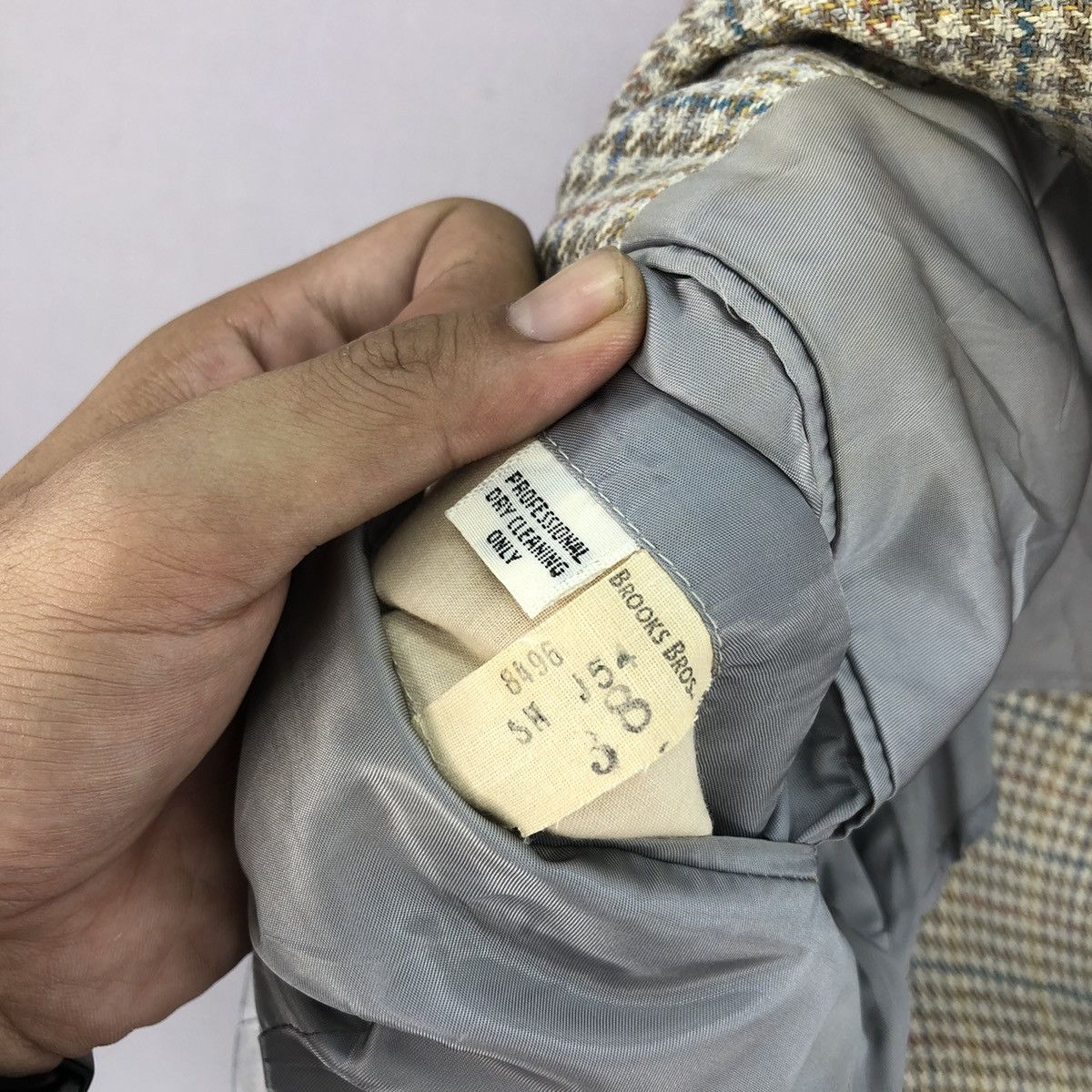 Brooks Brothers Vintage 80’s Brooks Brothers Multicolour Houndstooth Blazer Size US S / EU 44-46 / 1 - 14 Thumbnail