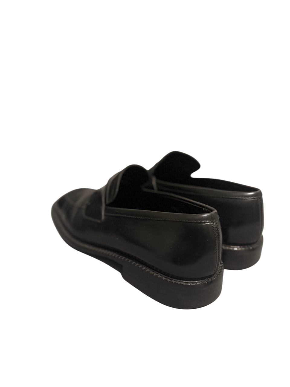 Prada Prada Black Leather Penny Loafers Vero Cuoio Size US 8 / EU 41 - 10 Thumbnail