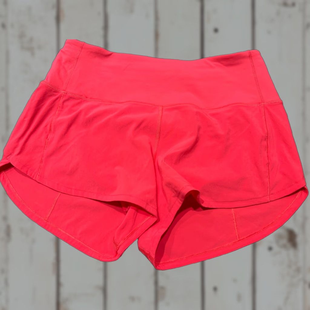 Lululemon Lululemon Speed Short 2.5" Boom Juice Size 6 Women Pink Athletic Elastic Waist Regular Inseam 2.5 in Stains Size 28" / US 6 / IT 42 - 1 Thumbnail