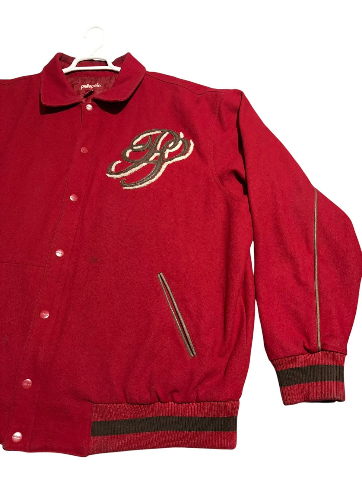 Pelle Pelle 4XL Vintage Pelle Pelle Wool Varsity letterman logo Jacket Size US XXL / EU 58 / 5 - 5 Thumbnail