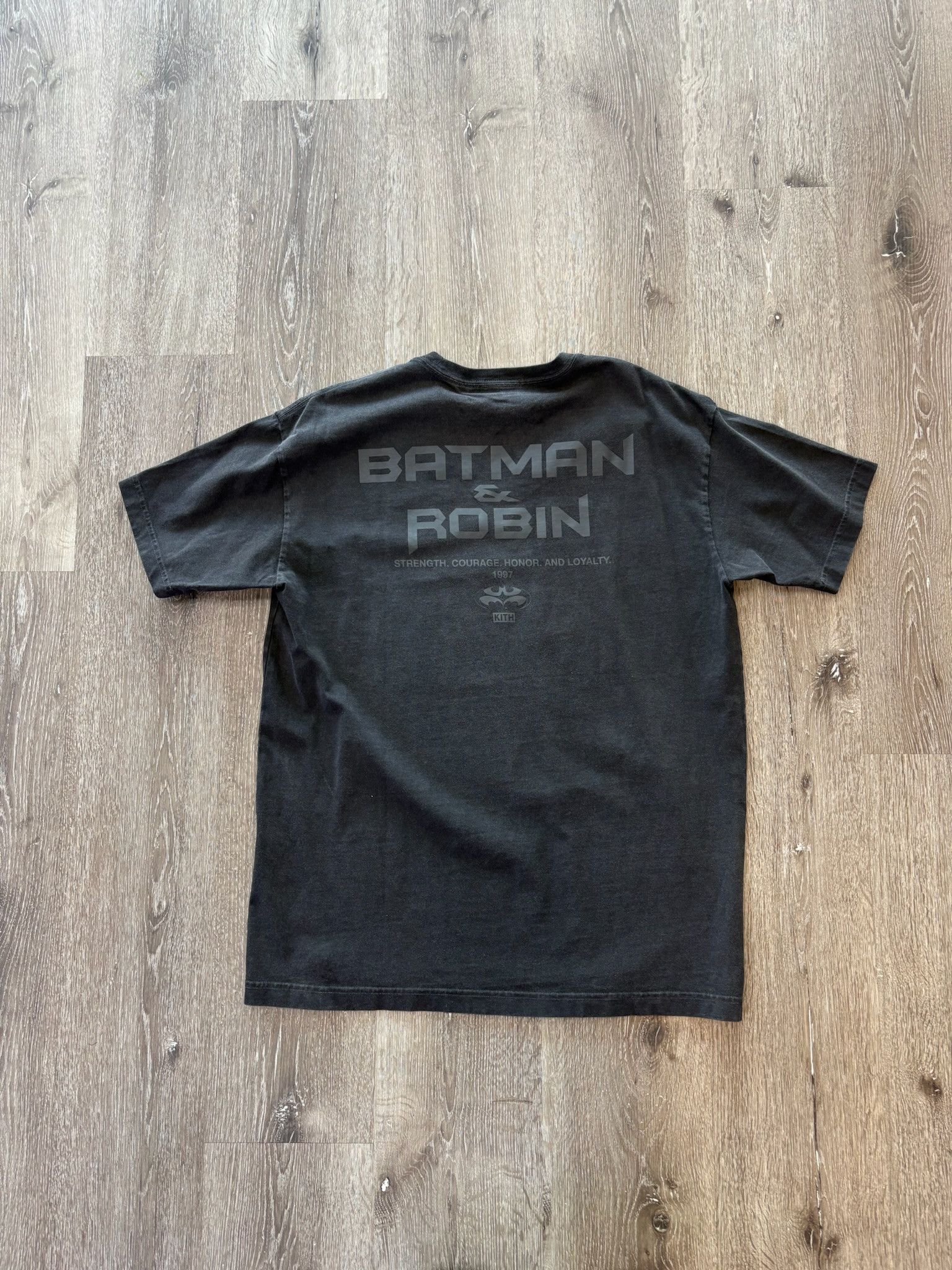 Kith Kith "Batman And Robin" Logo Vintage Tee (Black) Size US M / EU 48-50 / 2 - 2 Thumbnail