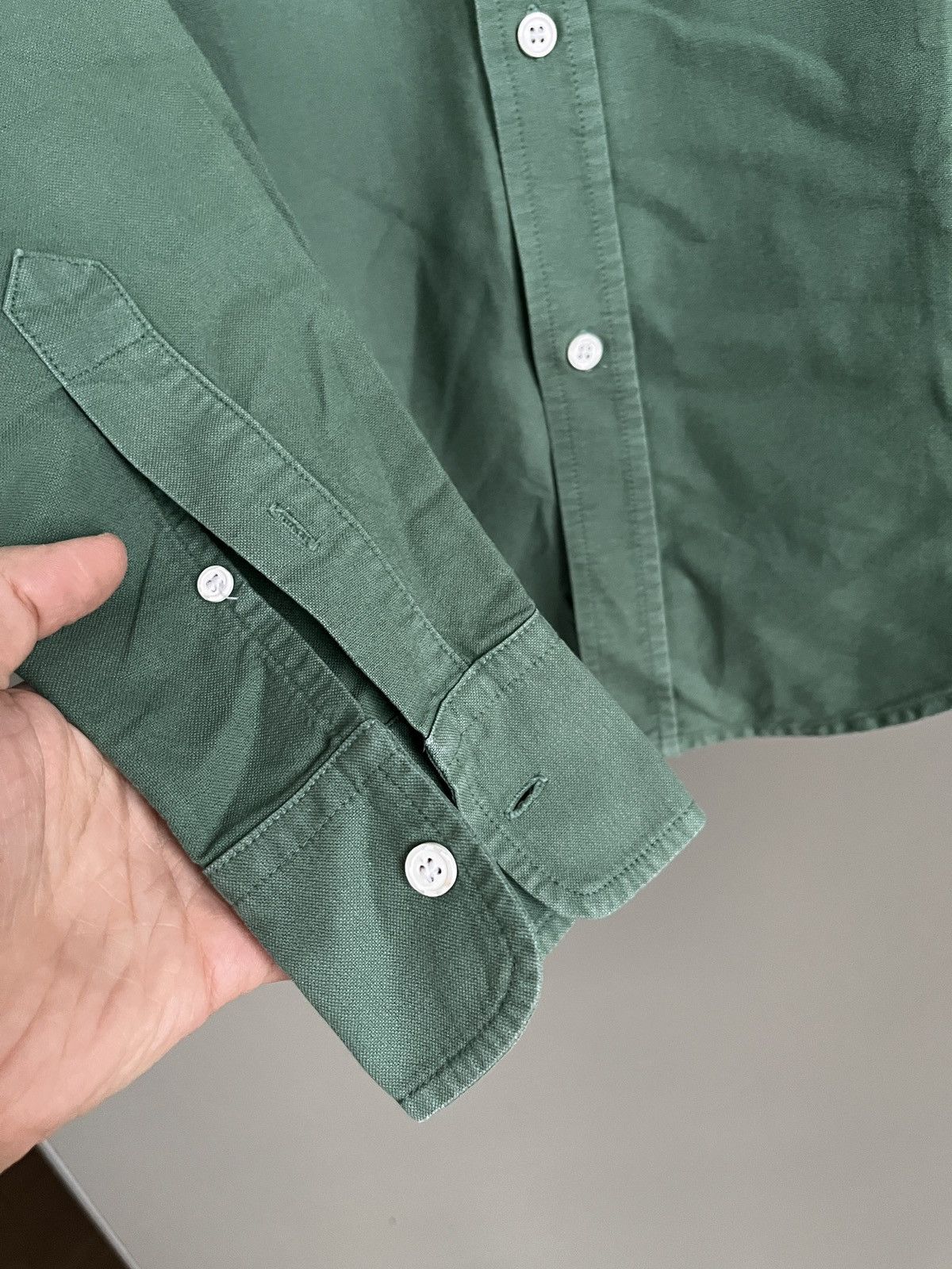 Band Of Outsiders Band of Outsiders Green Shirt Made in USA Size US S / EU 44-46 / 1 - 7 Thumbnail