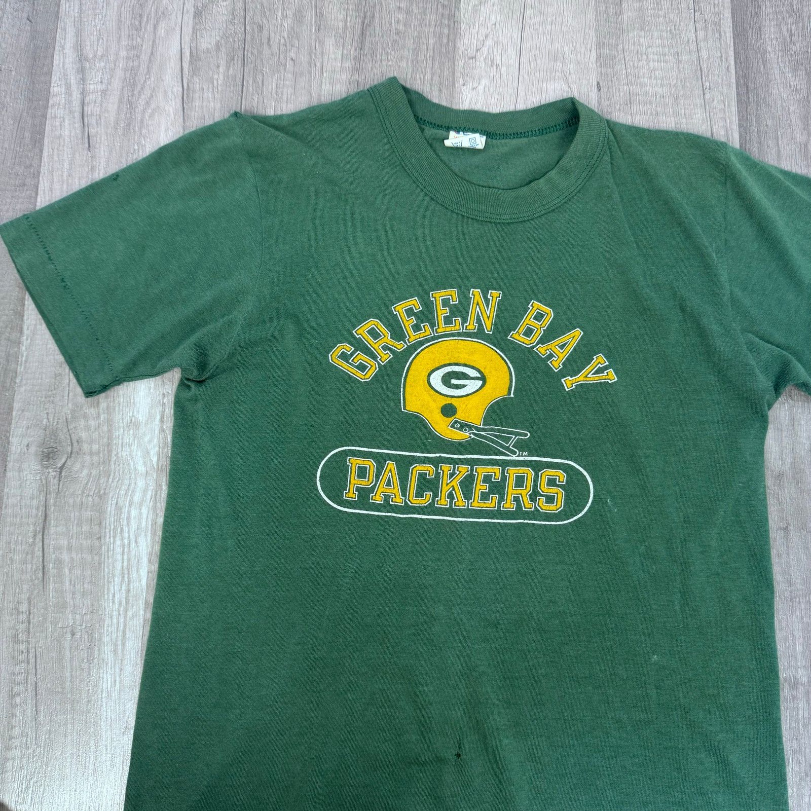 Champion × Vintage VINT Champion Green Bay Packers Helmet Tee USA Made NFL Size S / US 4 / IT 40 - 4 Thumbnail