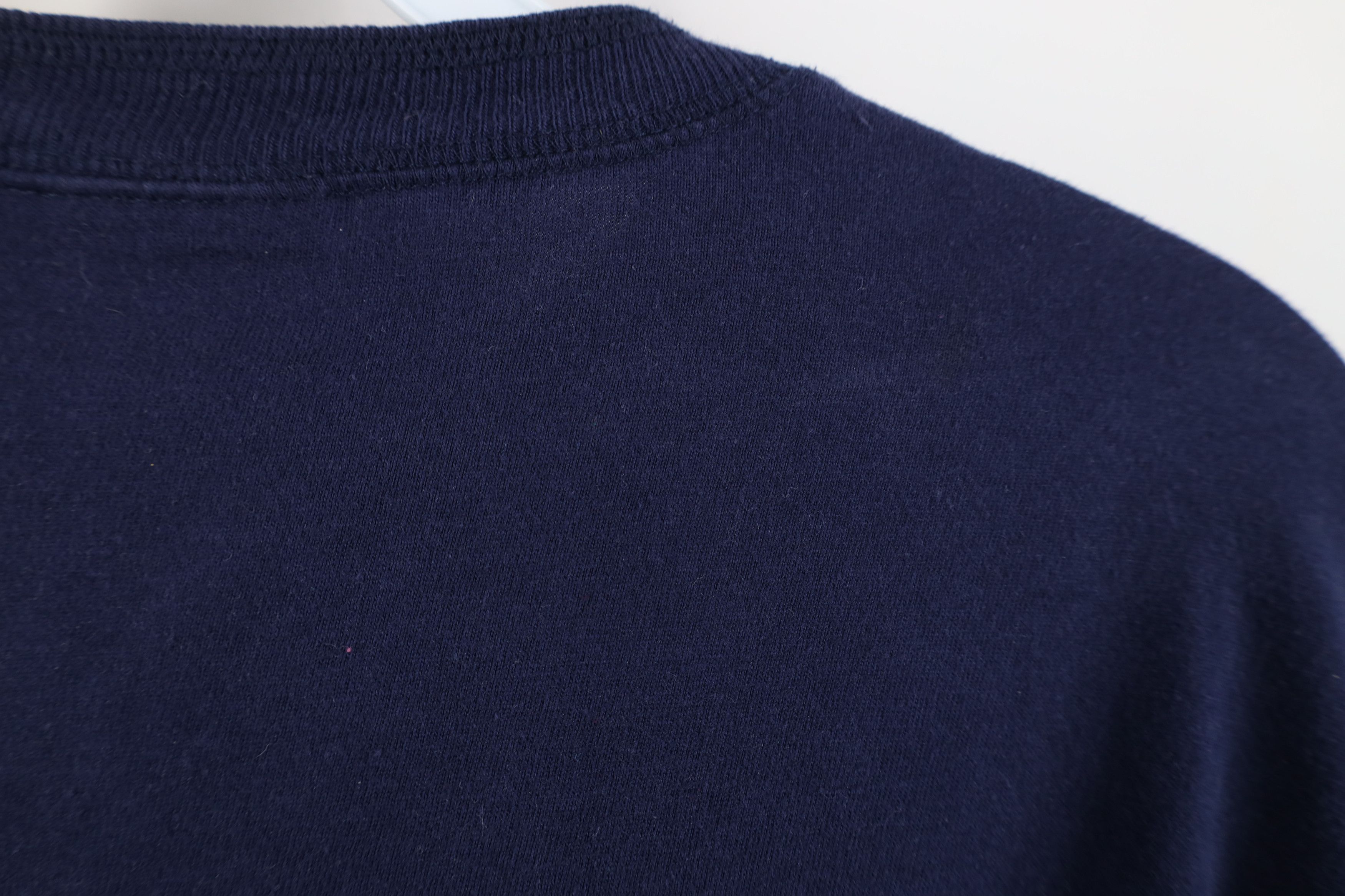 Vintage Vintage 90s Streetwear Blank Long Sleeve Henley T-Shirt Blue Size US S / EU 44-46 / 1 - 12 Thumbnail