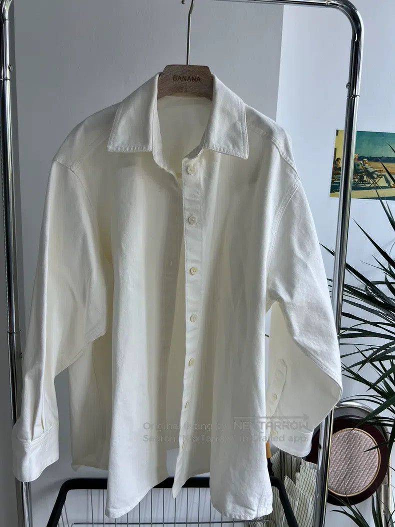 The Row The row Denim white shirt Size XS / US 0-2 / IT 36-38 - 1 Thumbnail