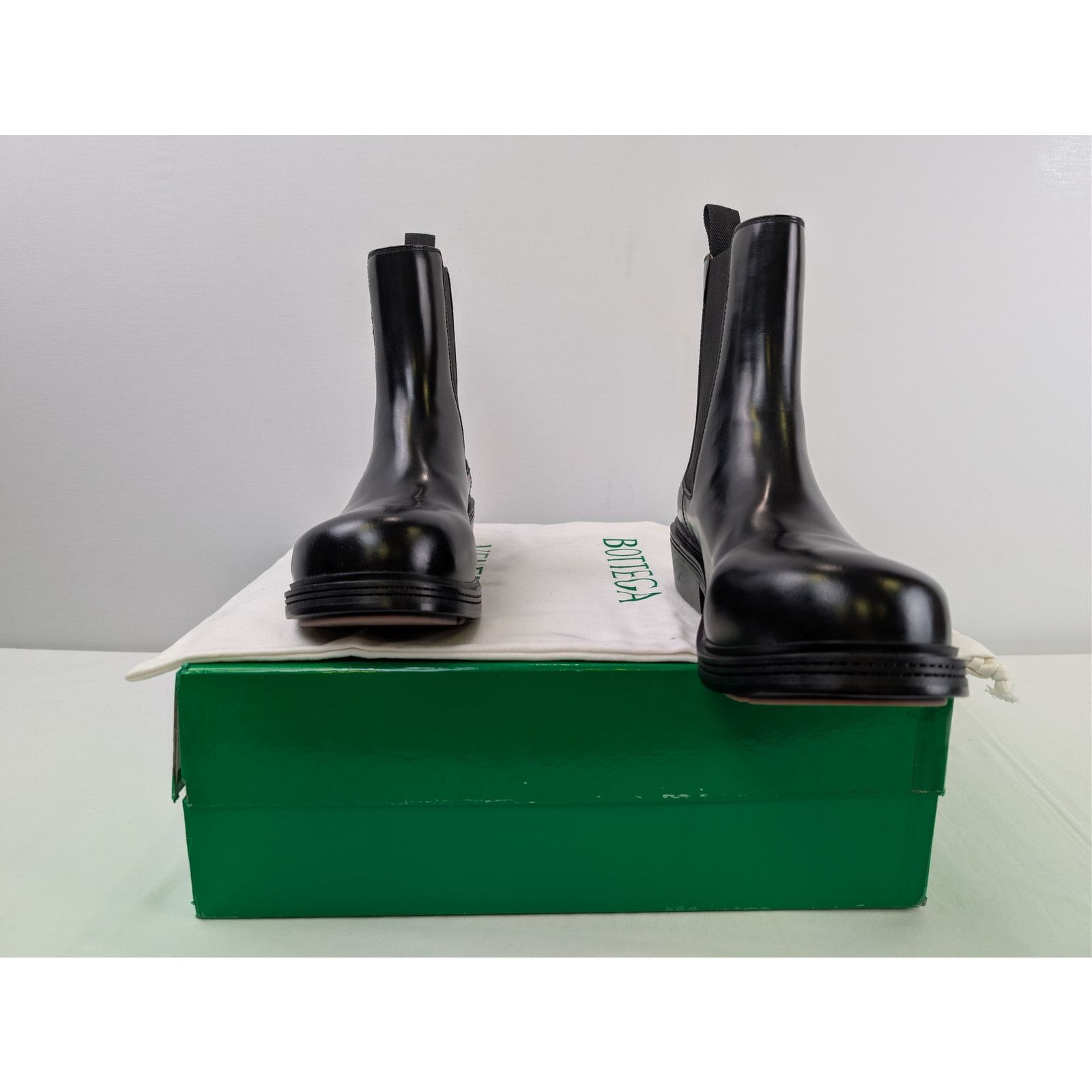 Bottega Veneta o1rshd1 Q:2 / Brushed Vinyl Fireman Ankle Boots in Black Size US 10 / EU 43 - 17 Thumbnail