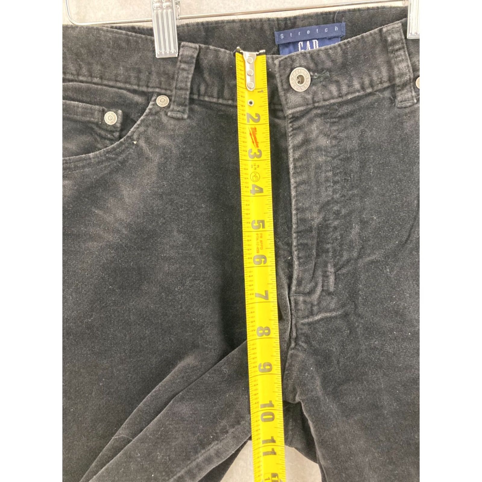 Gap GAP Pants Womens 8 Black Stretch Thick Straight Leg Size 30" / US 8 / IT 44 - 4 Thumbnail
