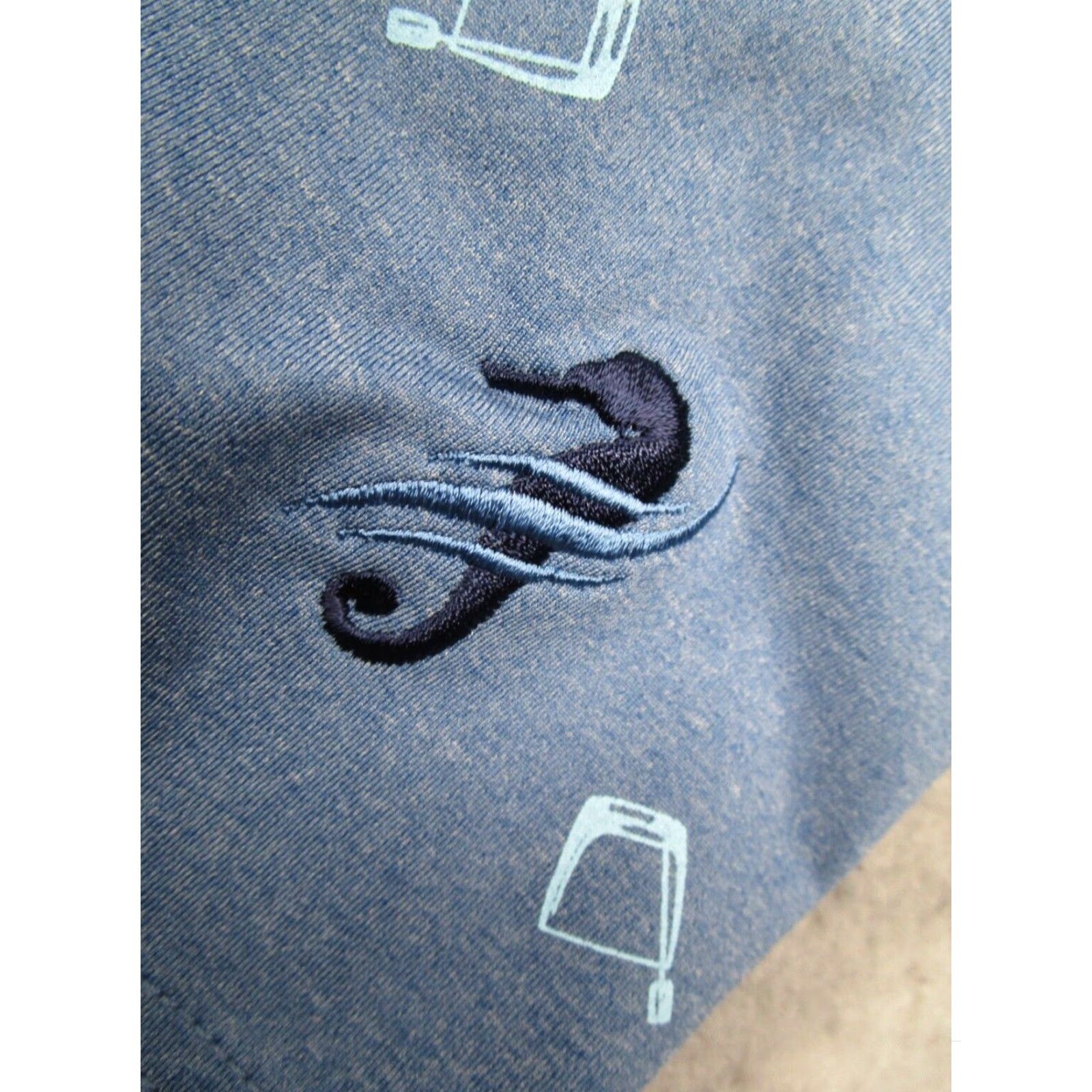 johnnie-O johnnie-O Shirt Men Large Blue Performance Final Polo AOP Cocktail Seahorse Golf Size US L / EU 52-54 / 3 - 4 Thumbnail