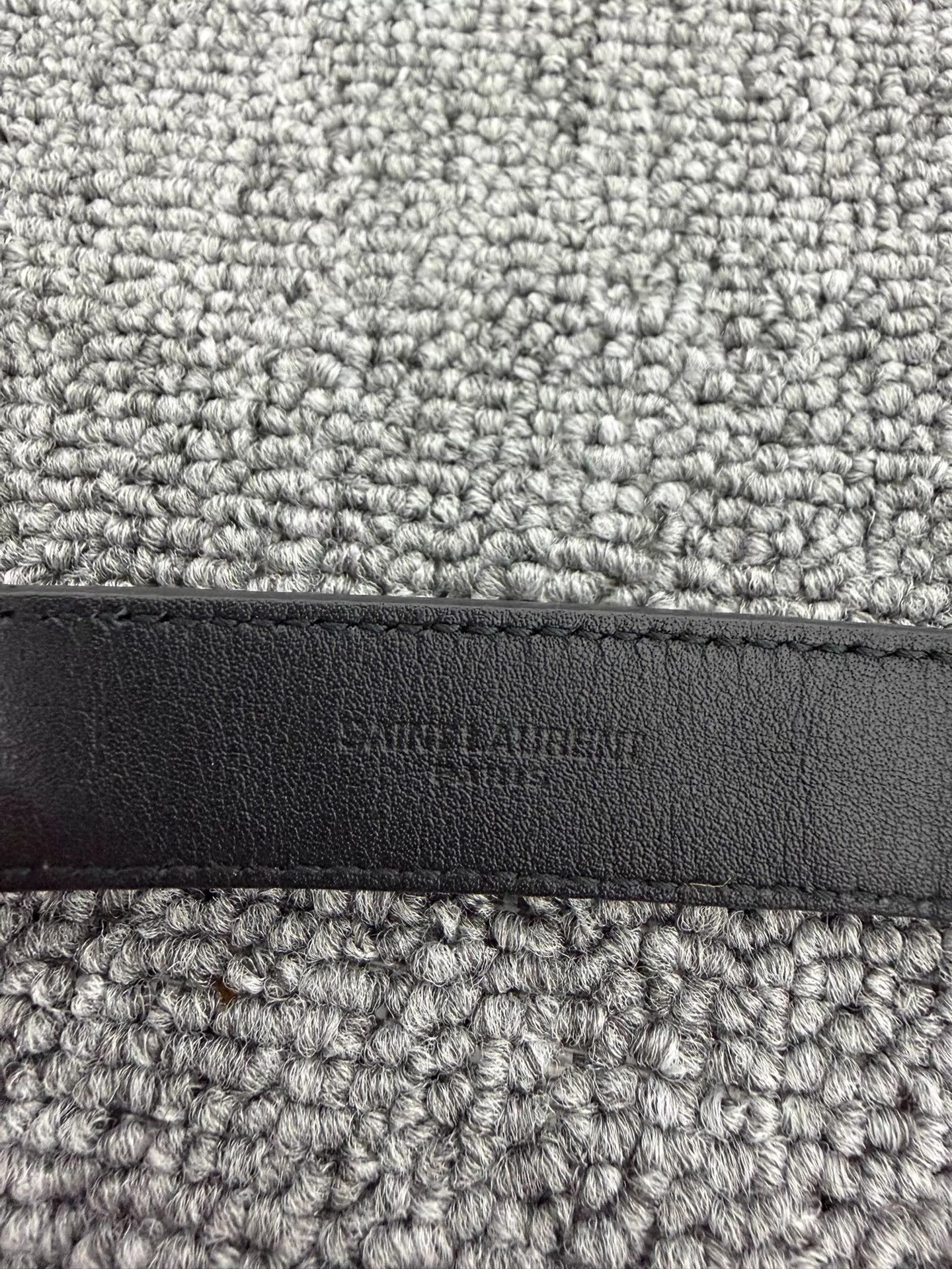 Saint Laurent Paris SLP 21SS Handwoven Brass Horsebit Belt 80 Black Size ONE SIZE - 7 Thumbnail
