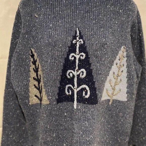 Other Sweater Blue Wool Blend Mock Turtleneck Sweater Size L / US 10 / IT 46 - 3 Thumbnail