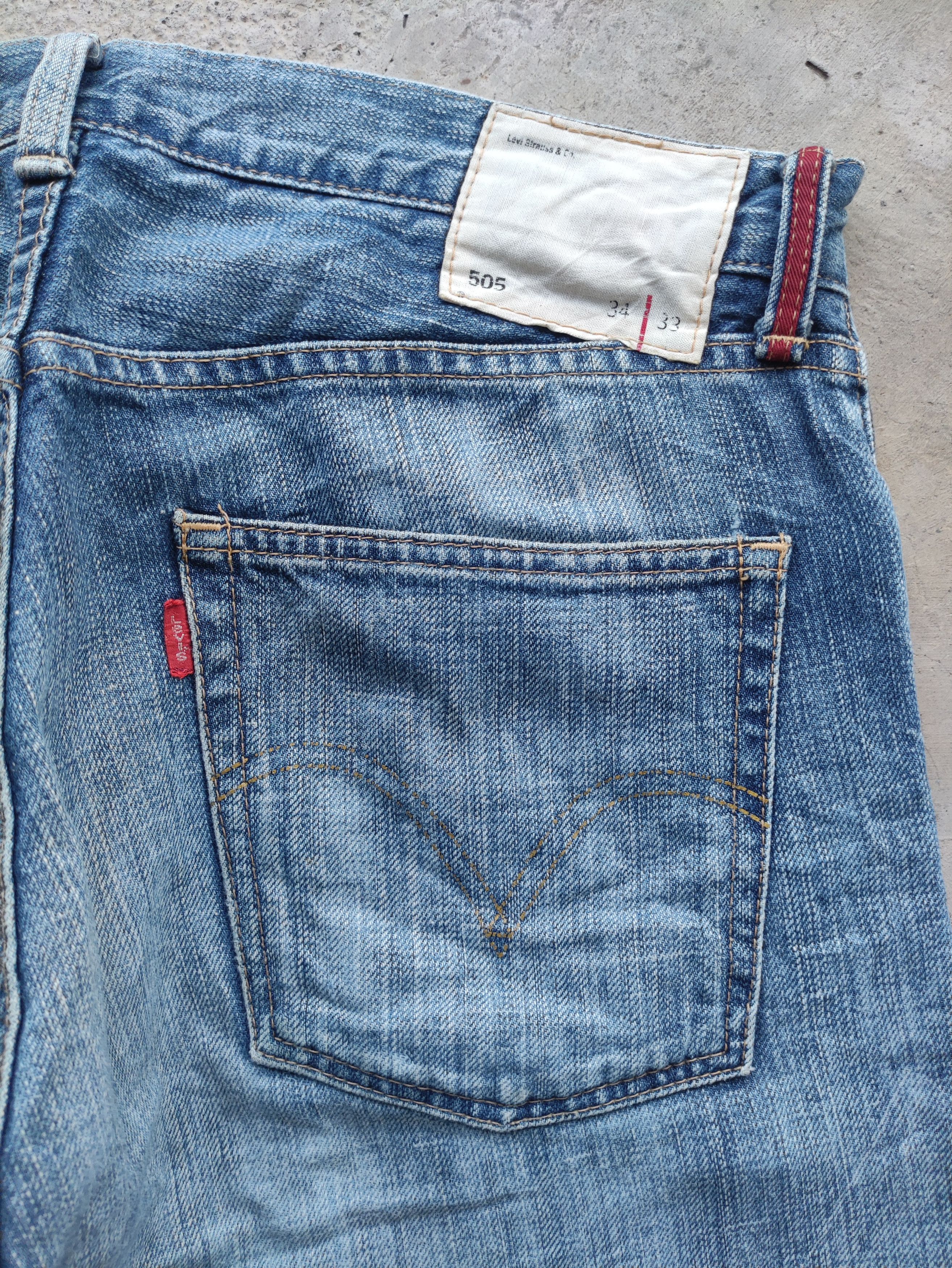 Levi's Vintage Levis 505 Japan Jean Distressed Faded Denim Size US 34 / EU 50 - 12 Thumbnail