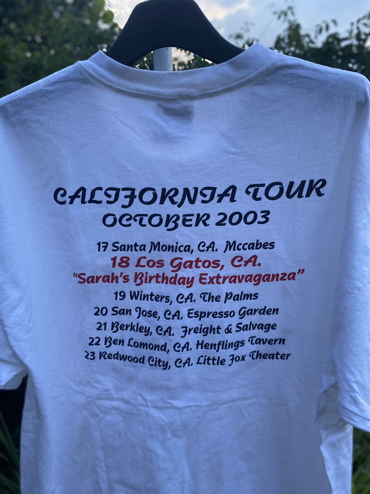 Band Tees × Vintage Tish Hinojosa CALFFORNIA TOUR OCTOBER 2003 Size US XL / EU 56 / 4 - 4 Thumbnail