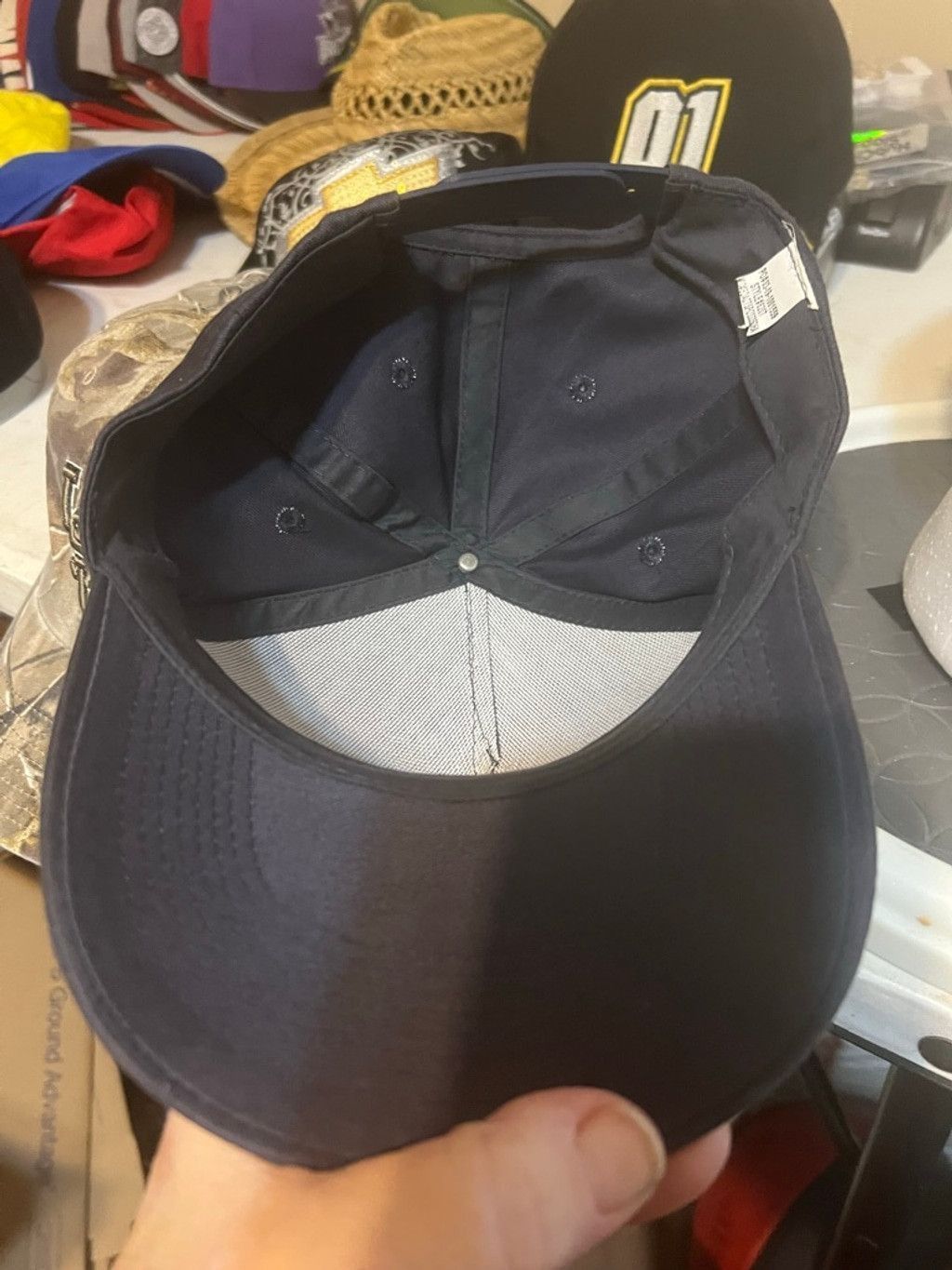 Other Men's Unbranded Navy Red Sox Logo Baseball Cap One Size Size ONE SIZE - 5 Thumbnail