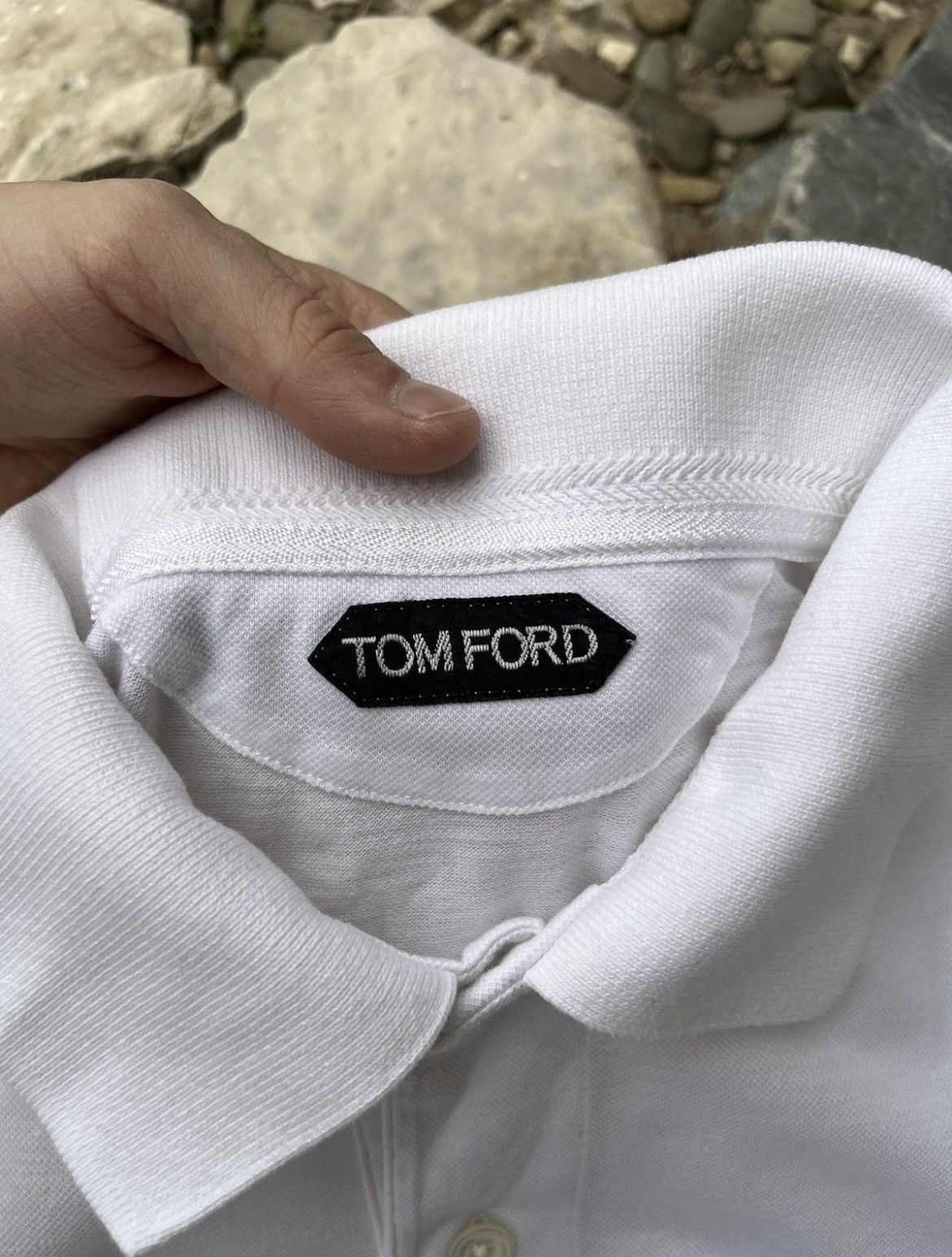 Tom Ford Tom Ford basic classic small logo thin polo t-shirt tee Size US M / EU 48-50 / 2 - 16 Thumbnail