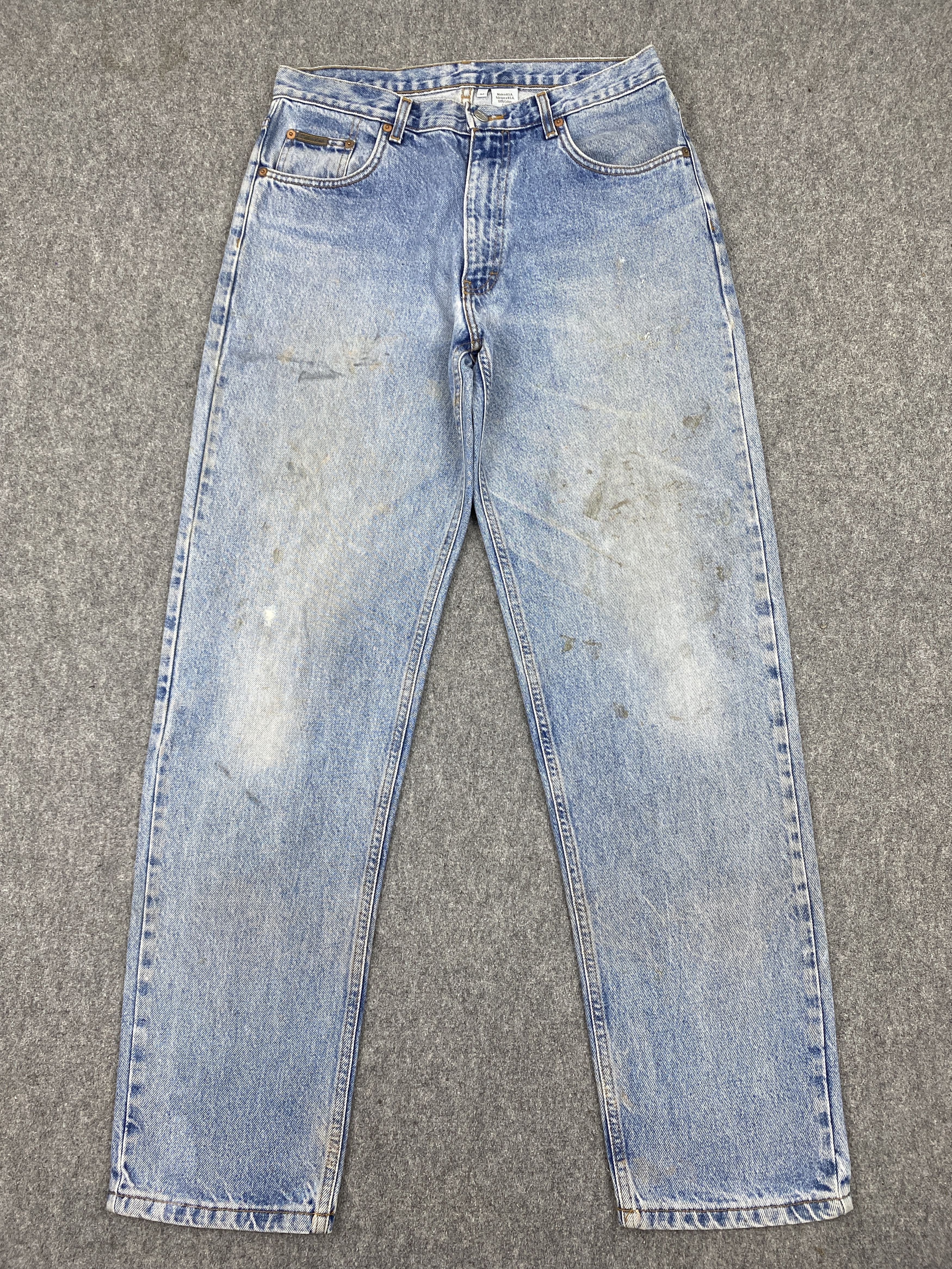 Calvin Klein Vintage Calvin Klein Made In USA Faded Blue Jeans 32x32 Size US 32 / EU 48 - 1 Thumbnail