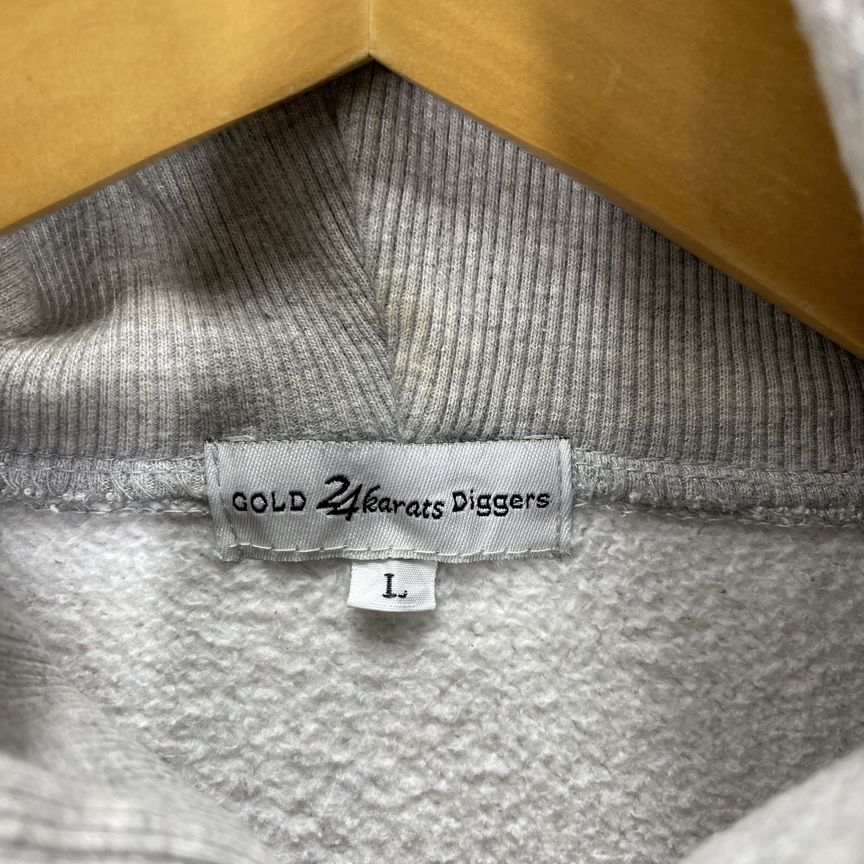 Japanese Brand 24 KARAT GOLD DIGGERS Zipper Hoodie #1294/AS Size US M / EU 48-50 / 2 - 9 Thumbnail