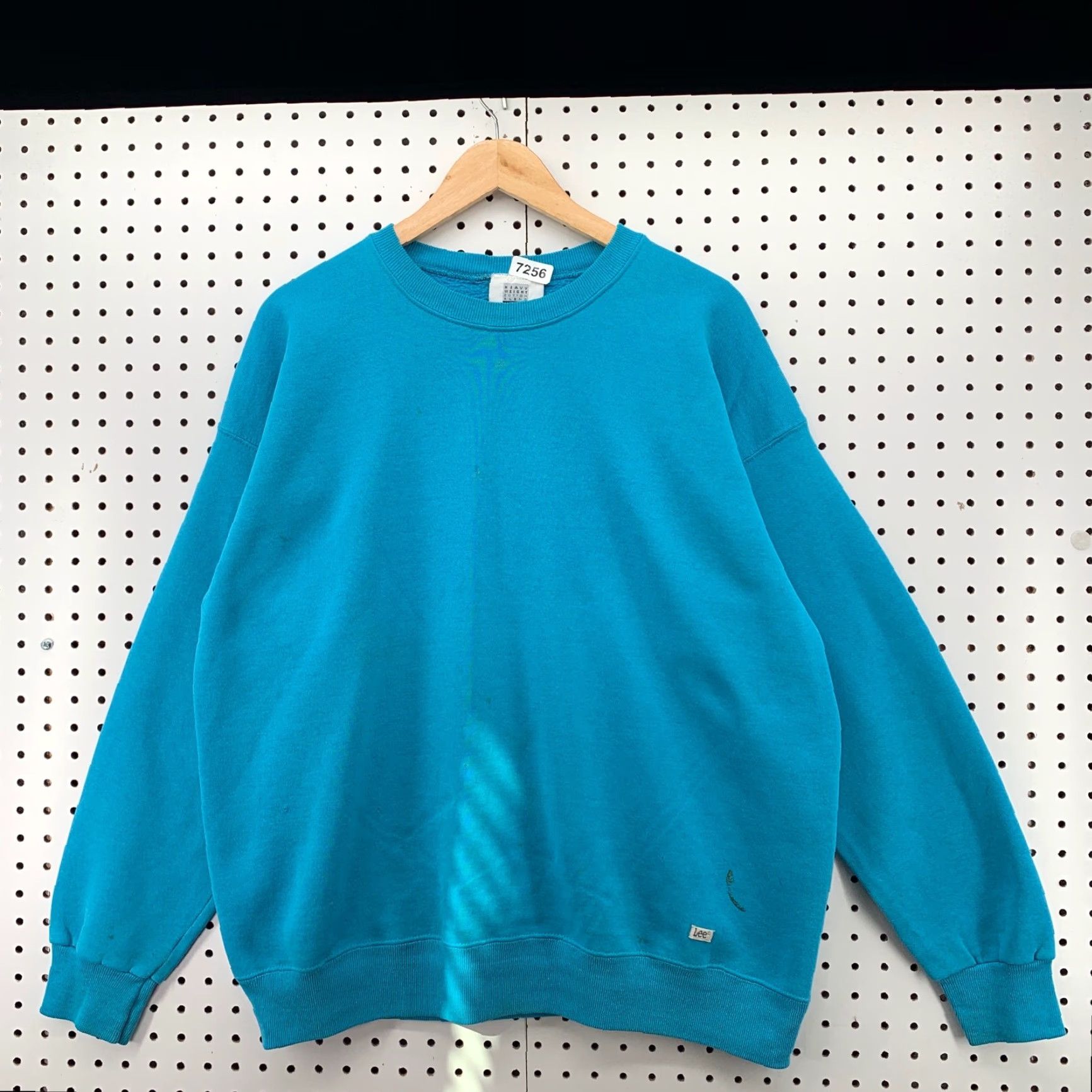 Lee VINTAGE Lee Sport Crewneck Sweatshirt Men's L Blue 90s Heavyweight Cotton Blend Fleece Logo Pullover Size US L / EU 52-54 / 3 - 5 Thumbnail