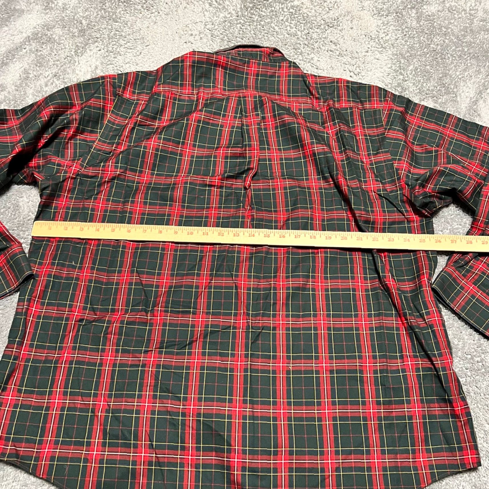 Brooks Brothers Brooks Brothers Shirt Mens XL Non Iron Plaid Green Red Long Sleeve Button Size US XL / EU 56 / 4 - 4 Thumbnail