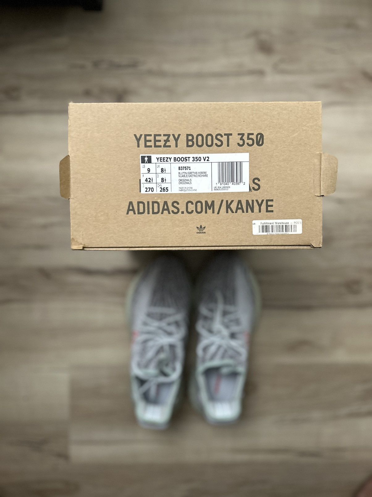 Adidas × Kanye West Yeezy Boost 350 v2 - Blue Tint Size US 9 / EU 42 - 7 Thumbnail