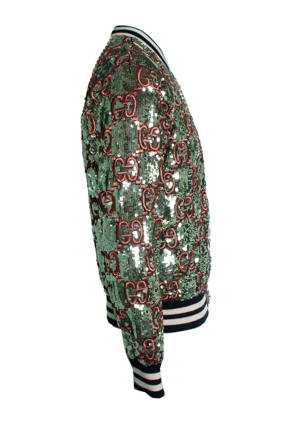 Gucci Gucci, All over sequin bomber in gold and pink Size M / US 6-8 / IT 42-44 - 3 Thumbnail
