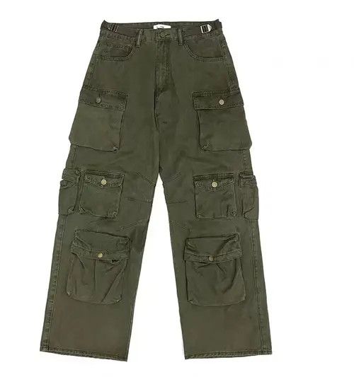 VIBE Retro heavy-duty multi-pocket loose wide-leg overalls Size US 34 / EU 50 - 7 Thumbnail
