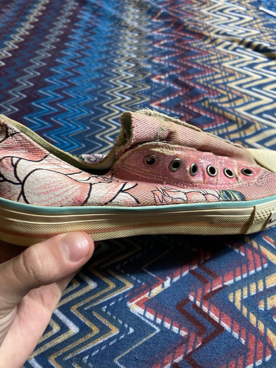 Ed Hardy Ed hardy low top sneakers tattoo stile y2k pink Size US 7 / IT 37 - 16 Thumbnail