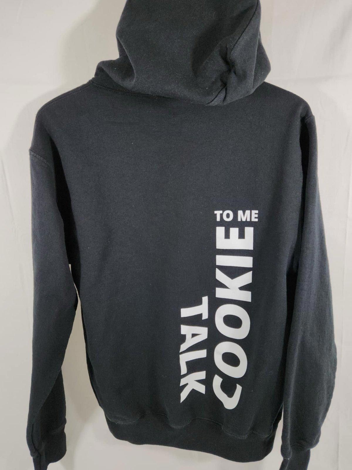 Designer Dirty Cookie Black Hoodie - Unique Graphic Design Size US M / EU 48-50 / 2 - 1 Thumbnail