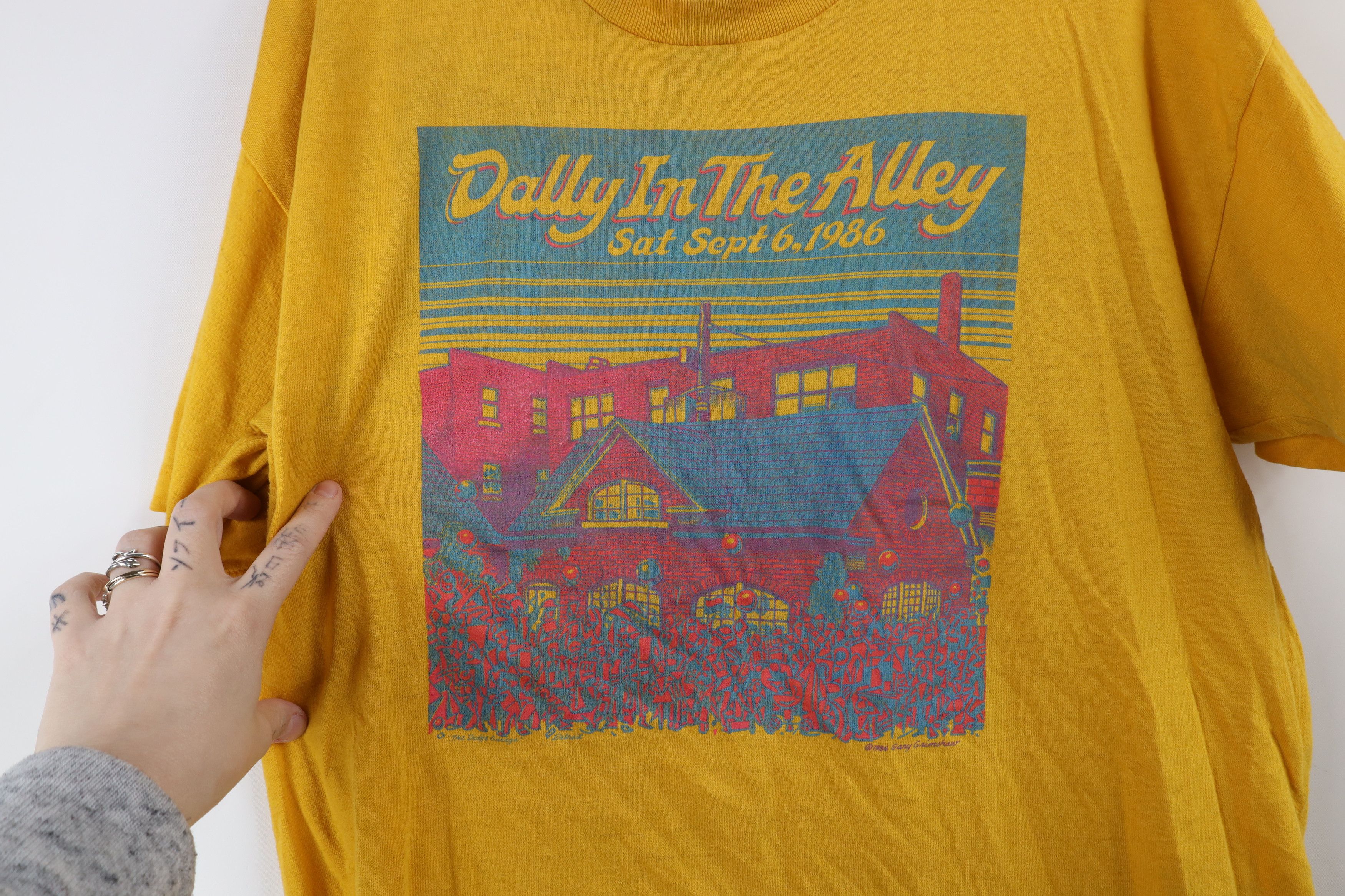 Vintage Vintage 80s Grimshaw Alley Detroit Short Sleeve T-Shirt USA Size US M / EU 48-50 / 2 - 6 Thumbnail