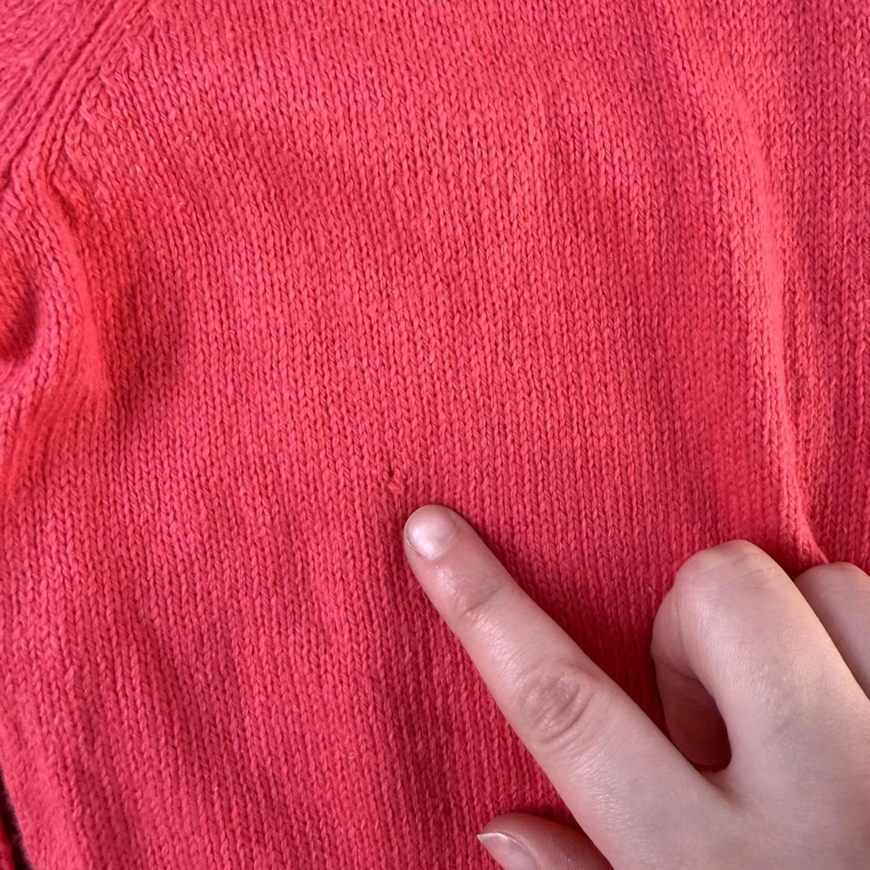 Croft & Barrow Croft & Barrow Sweater Womens Medium Pink V Neck Open Front Pockets Cardigan Size M / US 6-8 / IT 42-44 - 6 Thumbnail