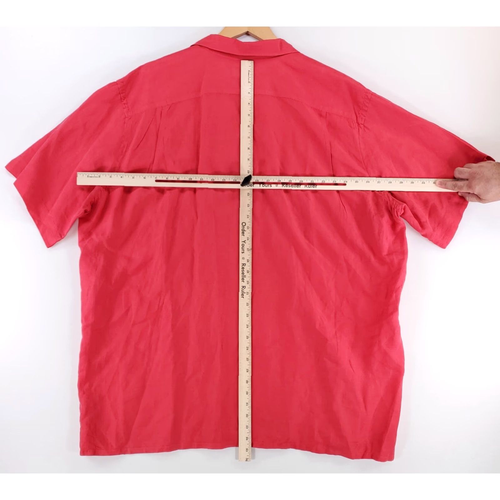 Polo Ralph Lauren Polo Ralph Lauren Silk Linen Blend Button Up Shirt Pink Short Sleeve 2XL Mens T, Big & Tall, 2XL, Pink, Short Sleeve, Shirt, Mens Size US XXL / EU 58 / 5 - 8 Thumbnail