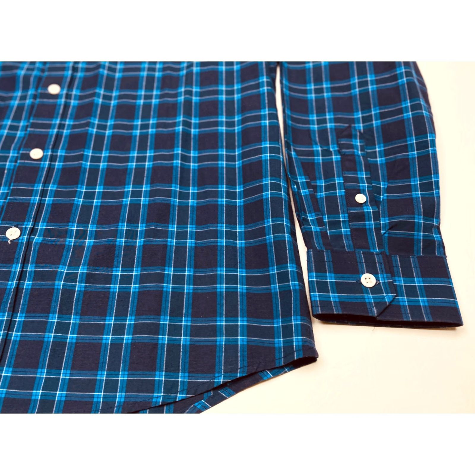 Vintage Hyden Yoo Casual Shirt Mens Large Blue Plaid Long Sleeve Button-Up Cotton 7759 Size US L / EU 52-54 / 3 - 4 Thumbnail